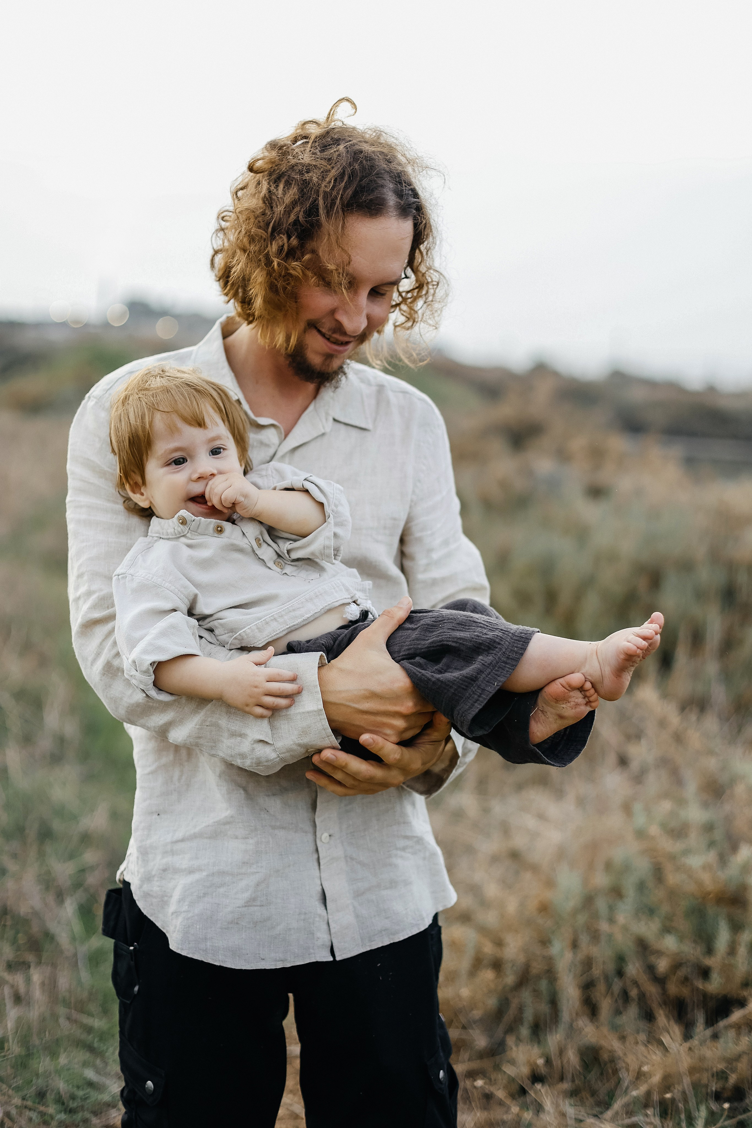 Little curls in Atlit. Family photographer in Israel