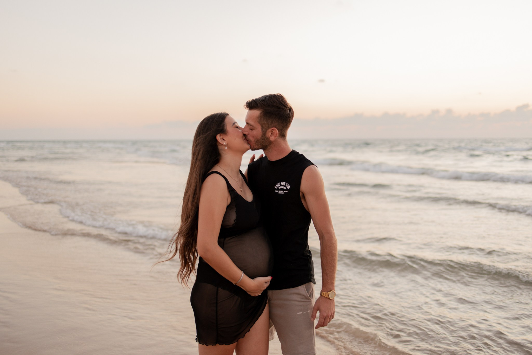 צילומי הריון שקיעה. דף בית