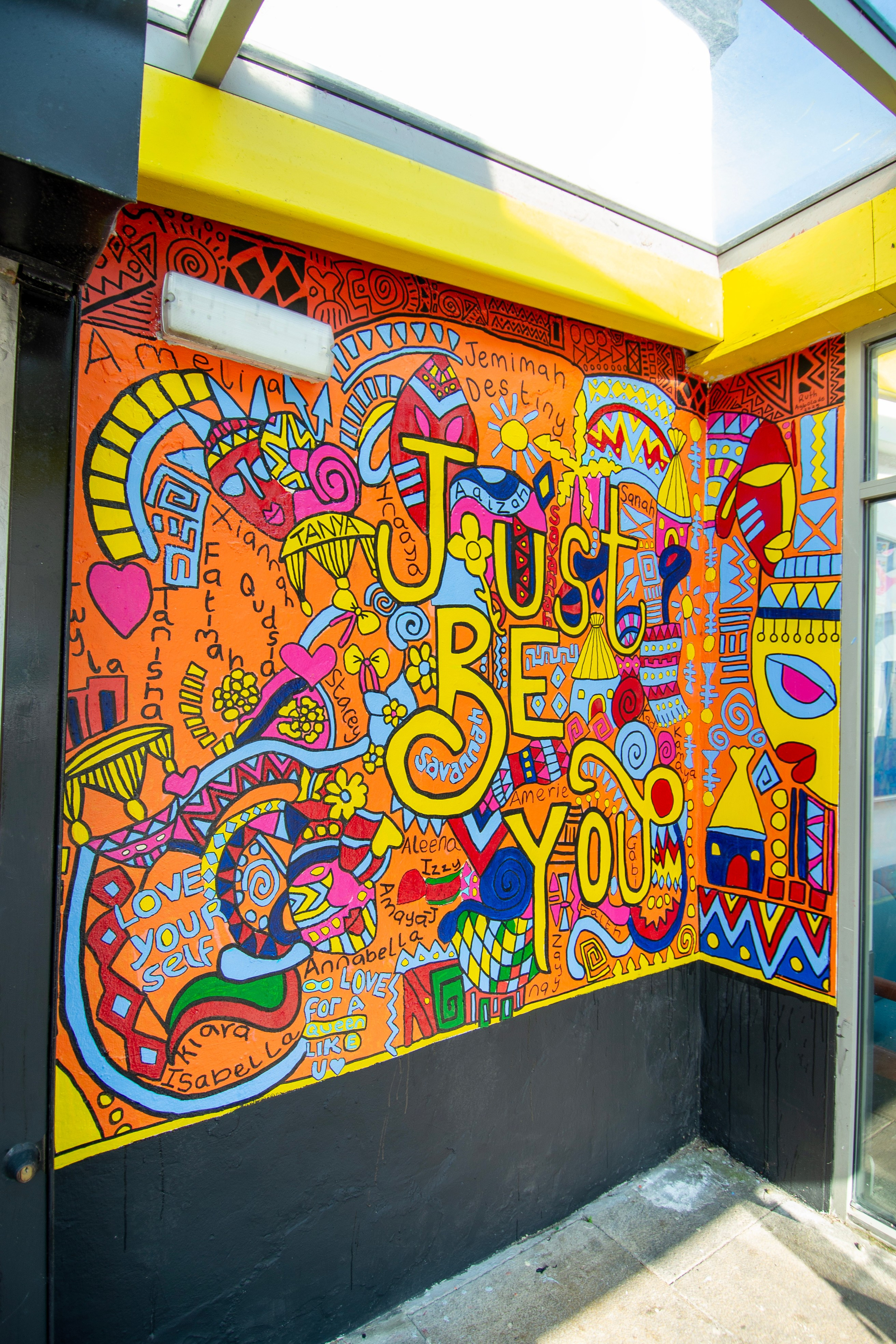MAPA Community Girls Group Mural. Professional Portrait & Event Photographer in West Yorkshire, travels across UK
