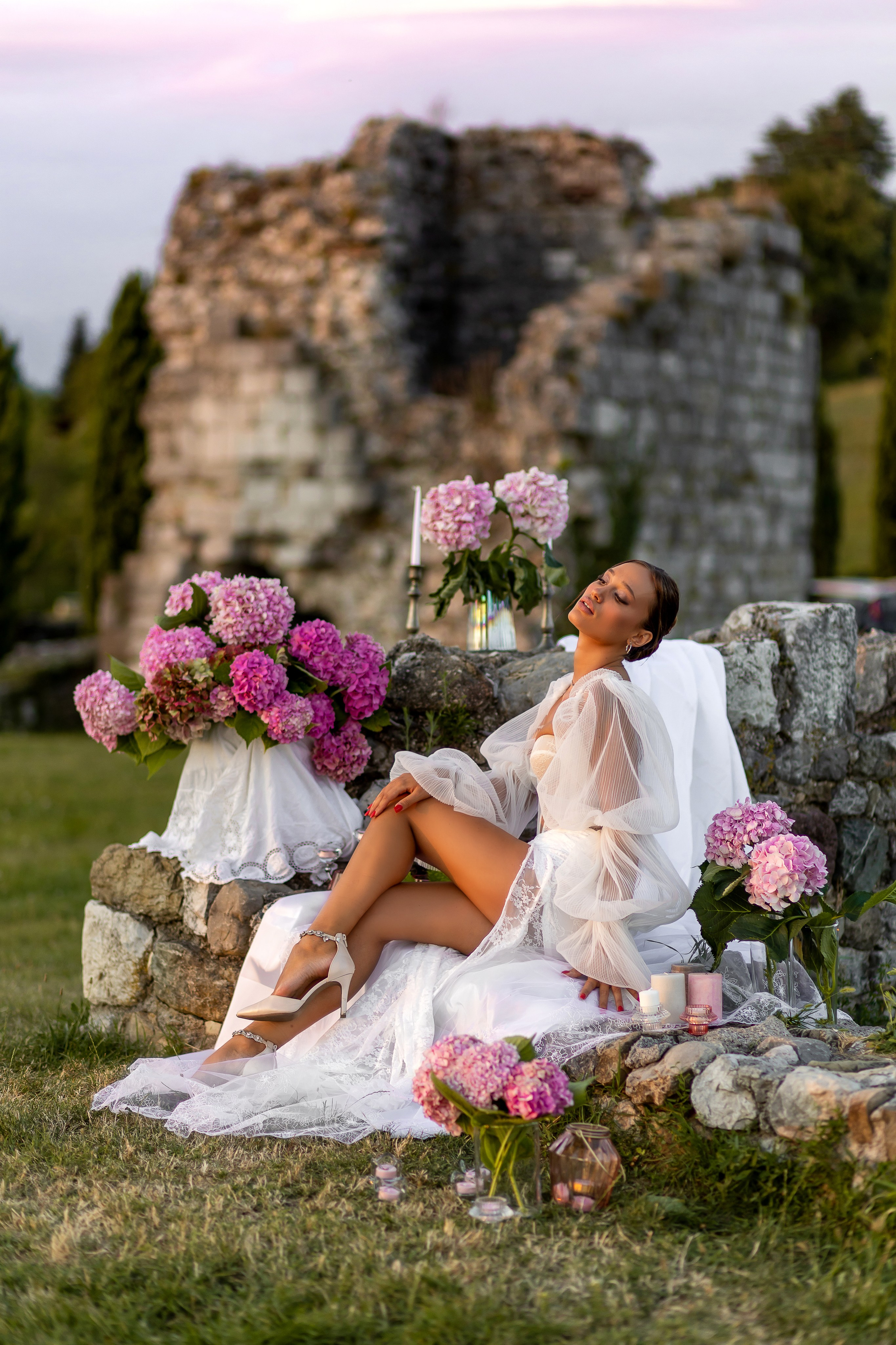 Magical sunset photoshoot