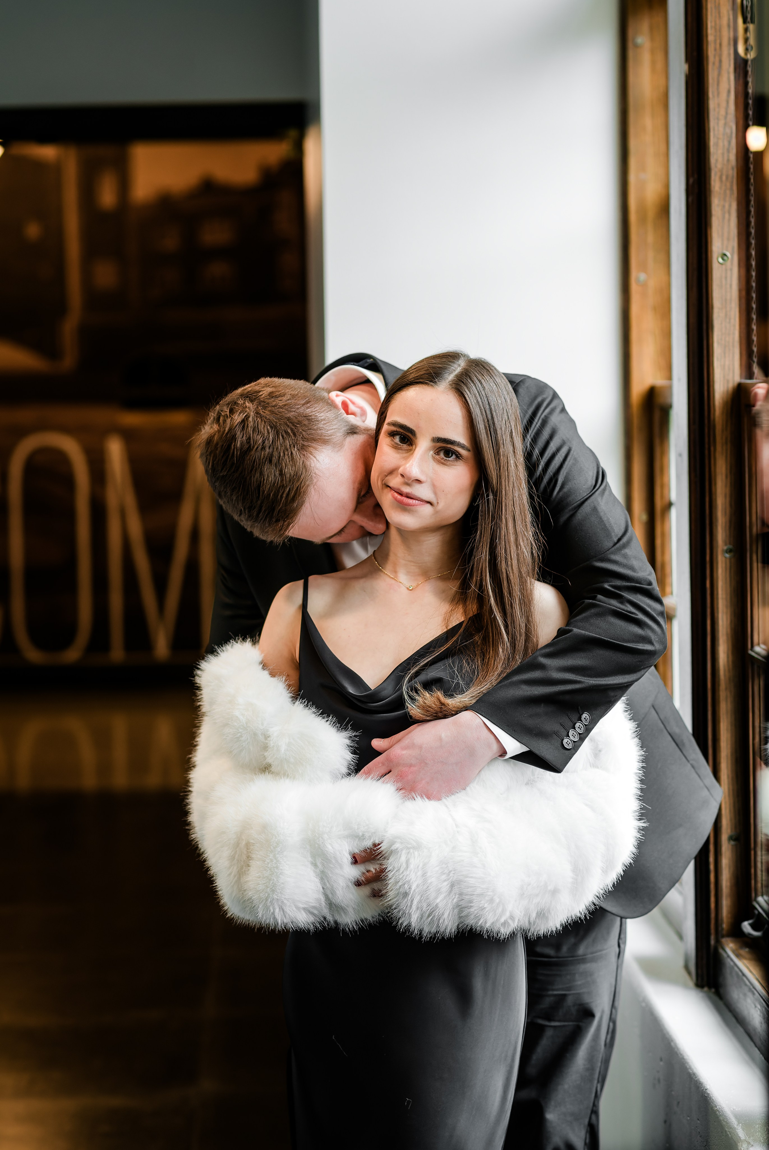 Romantic Engagement Session Purdue Memorial Union | Lafayette Indiana Photographer. Alexandria Danielle Photography | Fort Wayne & Indianapolis Wedding Photographer