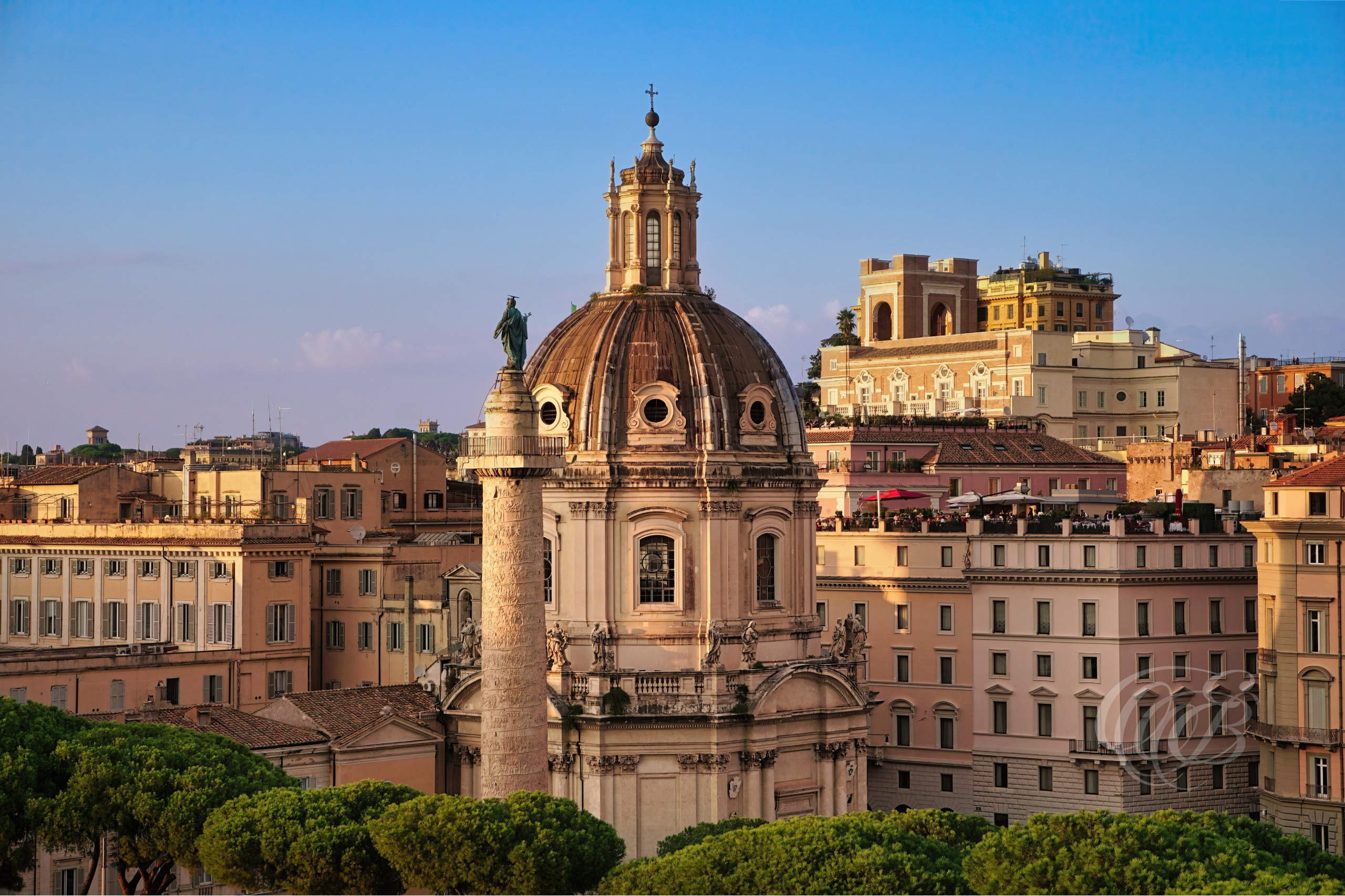 ITALY PHOTOGRAPHY — Church of the Most Holy Name of Mary — The Church of the Most Holy Name of Mary at Trajan's Forum, an elegant Baroque church overlooking one of Ancient Rome's most historic areas, Rome, Italy — Eduardo Bartoli Photography.
