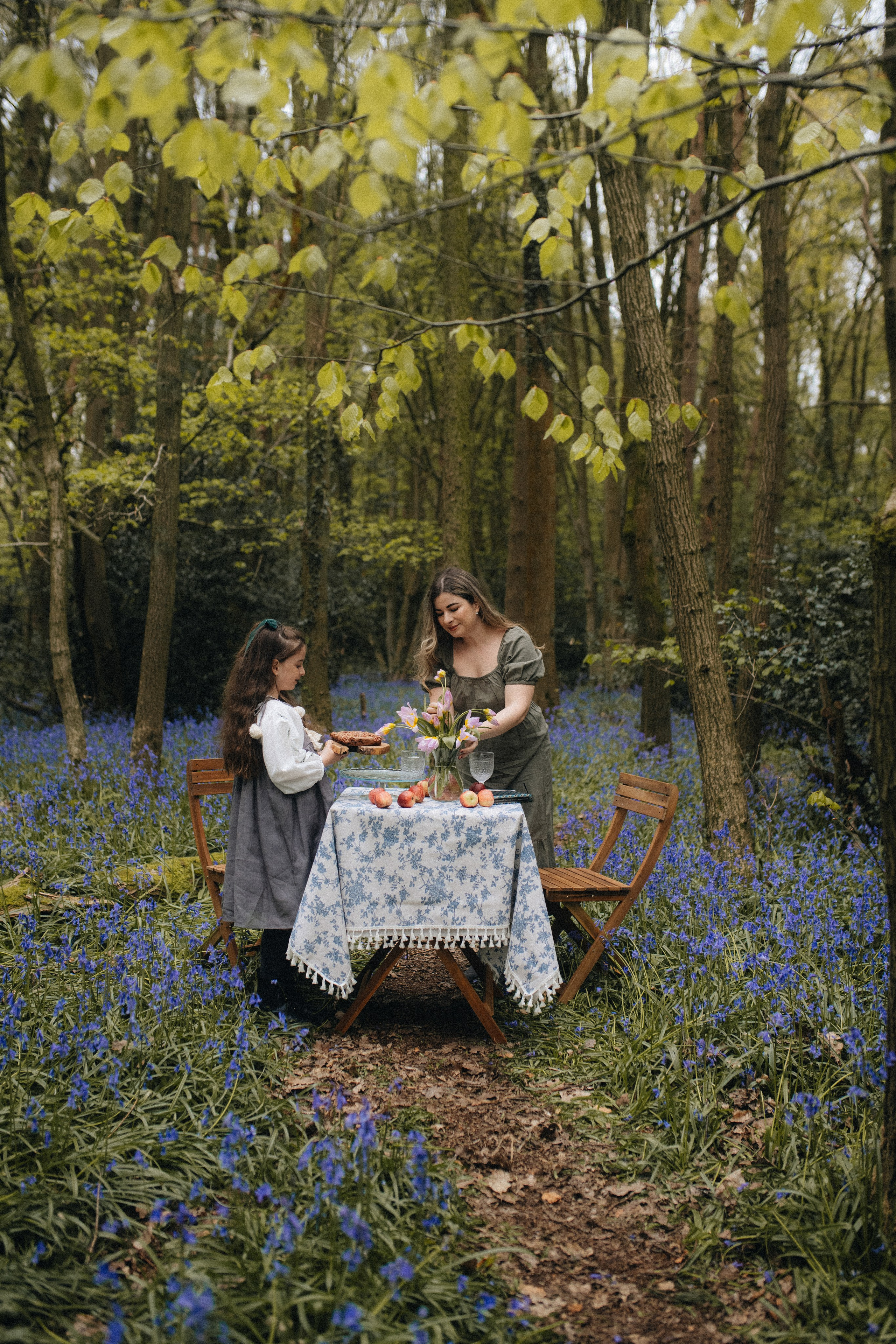 Bluebell family session. Tania Gandrabur, photographer in West Midlands, England