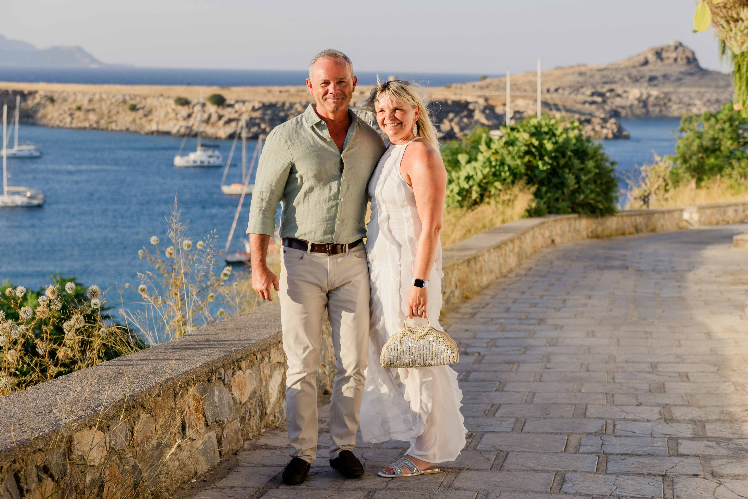 A walk to Lindos with Rob & Louise!. Photography in Rhodes