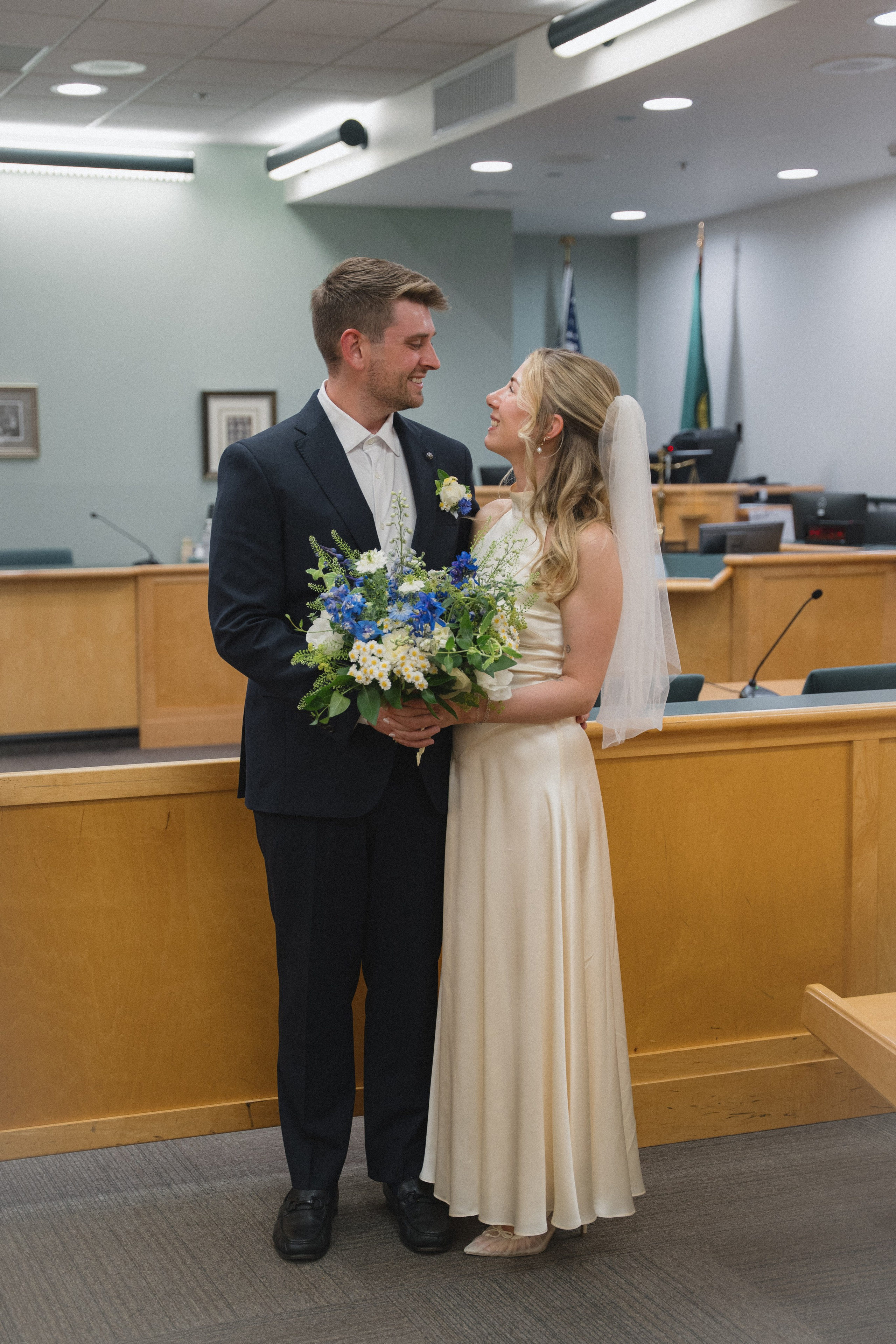 Cherilynn and Thomas | Courthouse wedding. Photographer in Washington Sophia D