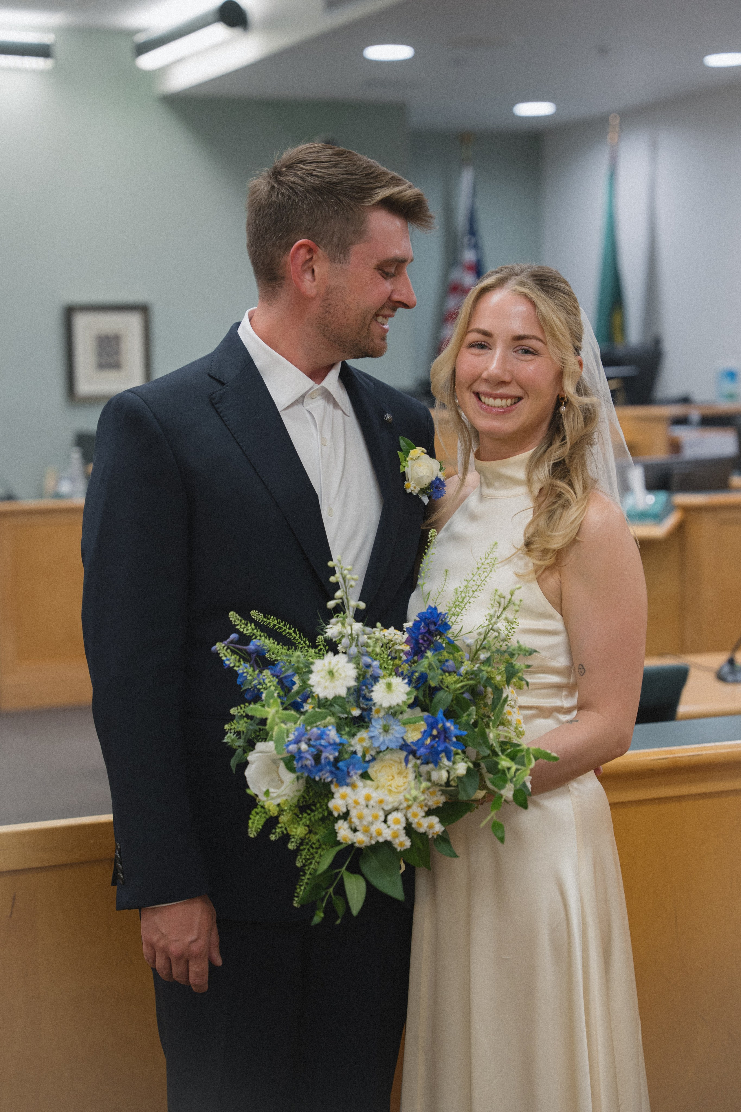Cherilynn and Thomas | Courthouse wedding. Photographer in Washington Sophia D