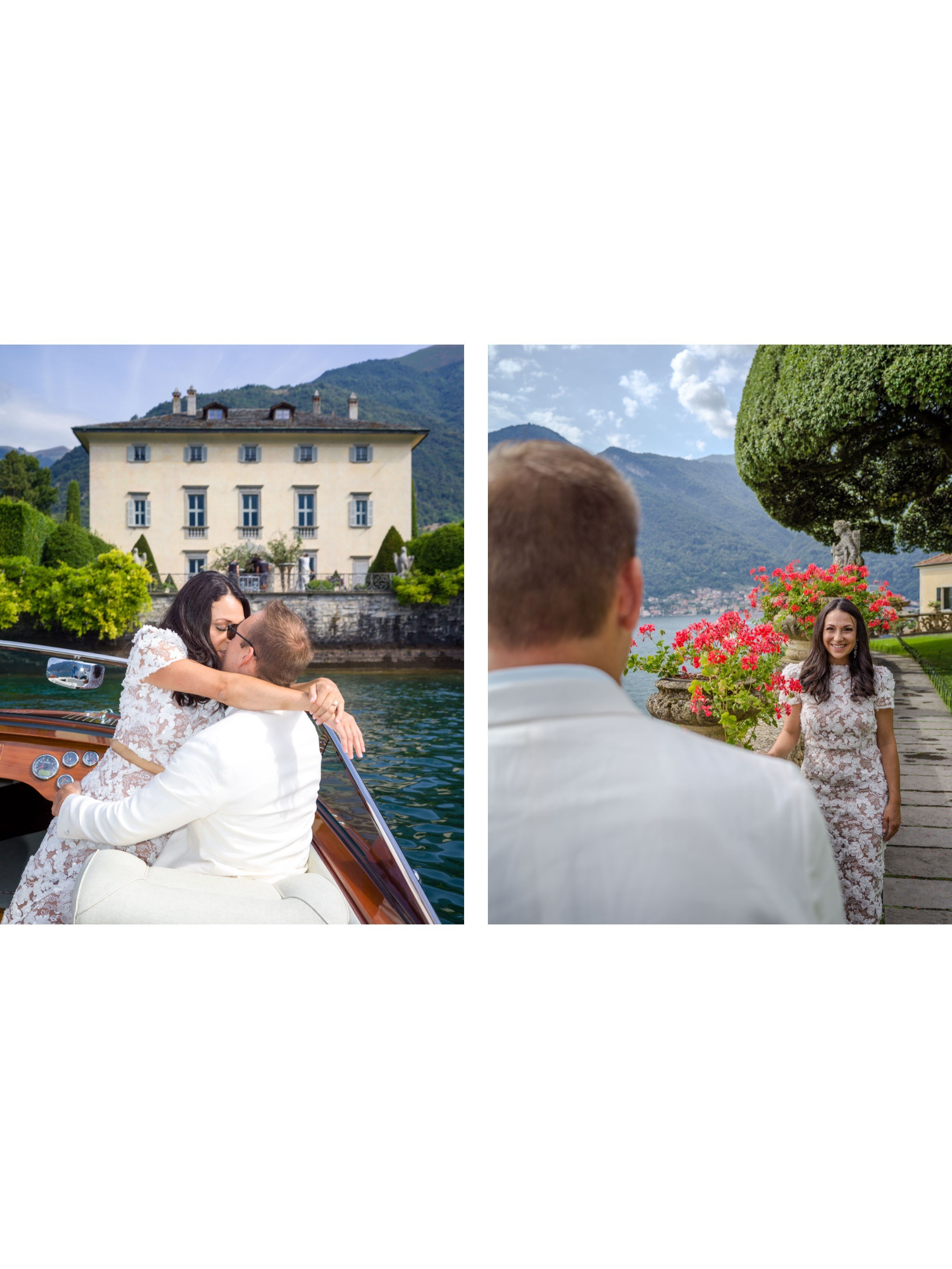 Luxury elopement photography on Lake Como