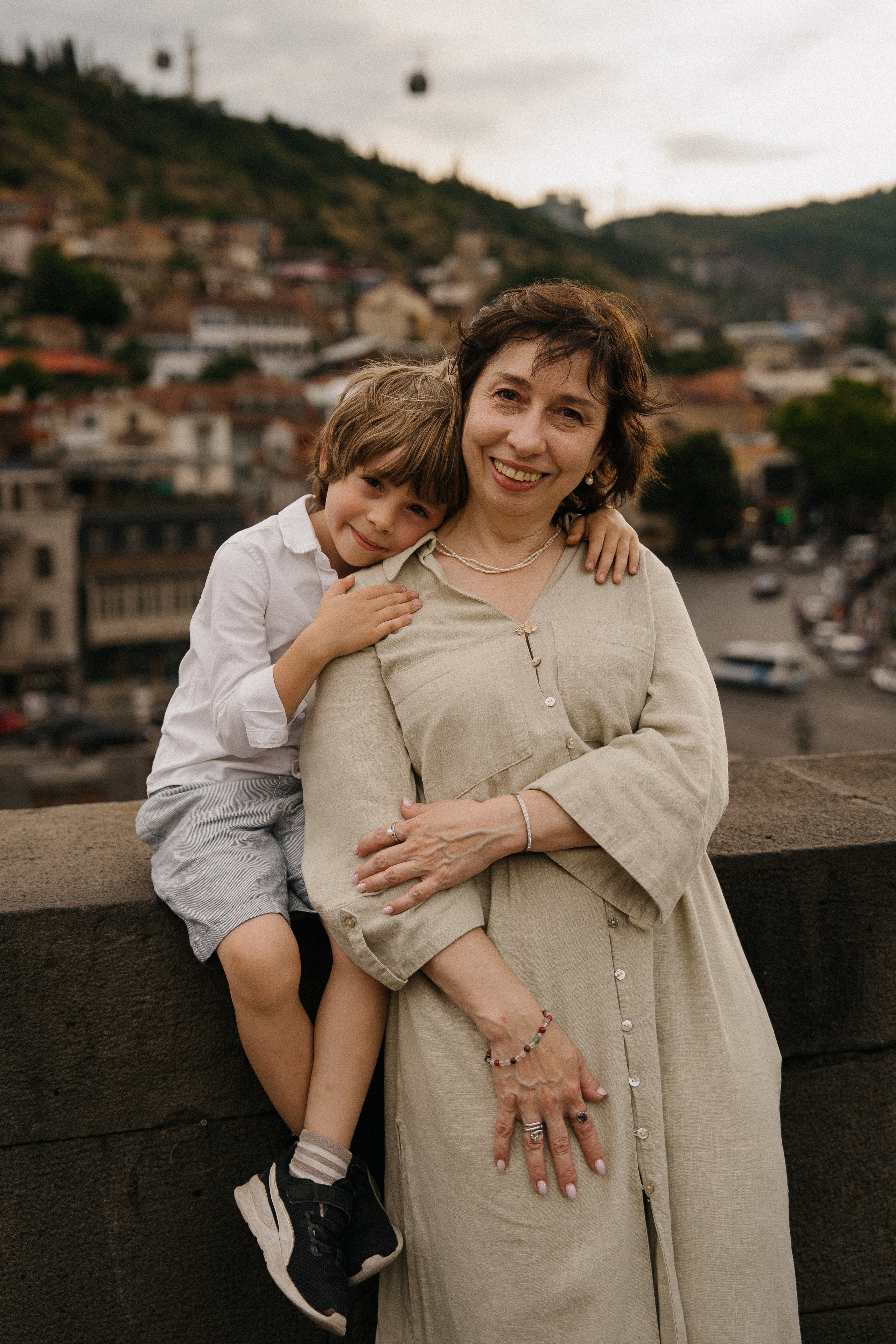 Family portrait. Photographer and travel-blogger Aleksandra Gritsenko