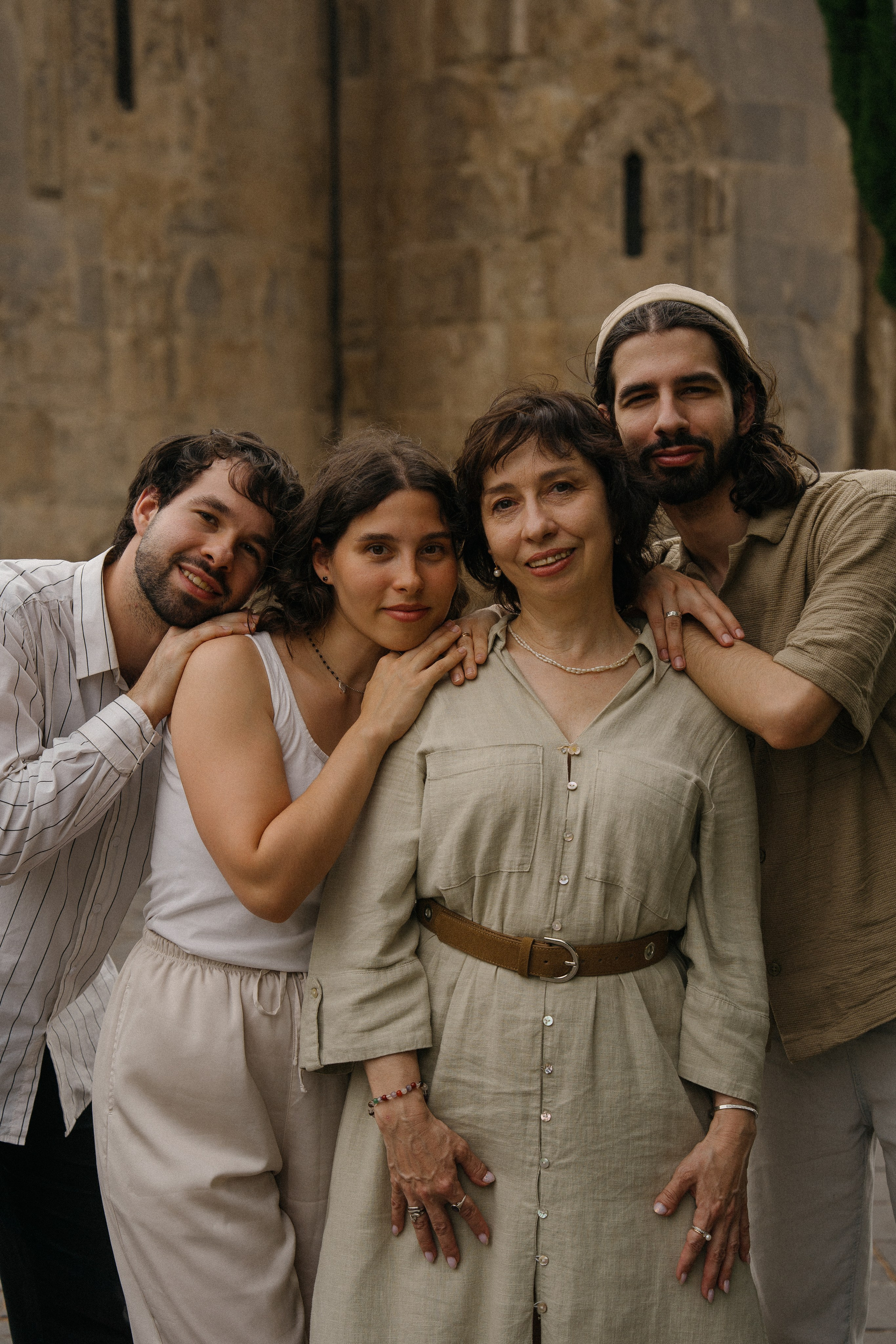 Family portrait. Photographer and travel-blogger Aleksandra Gritsenko