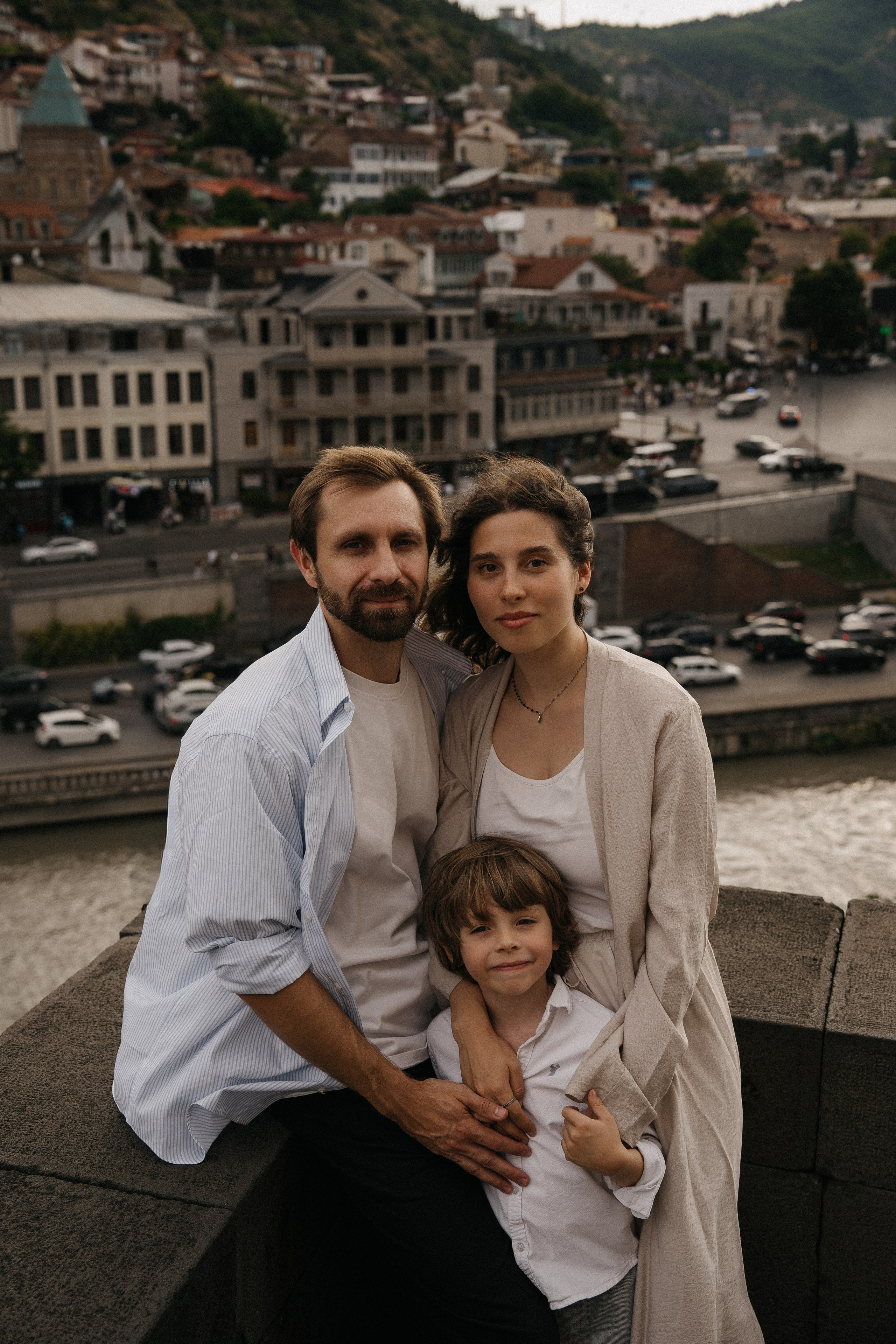 Family portrait. Photographer and travel-blogger Aleksandra Gritsenko