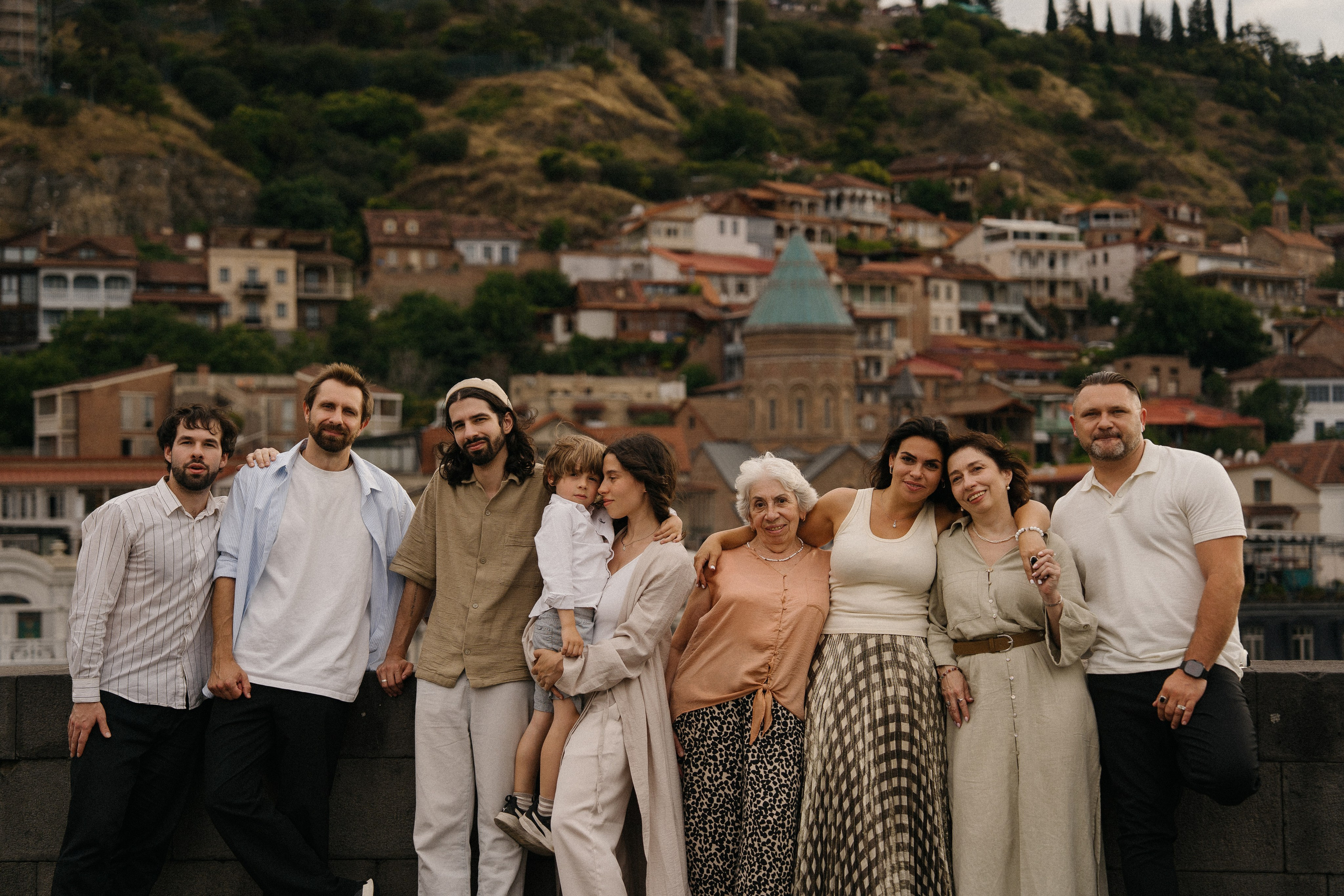 Family portrait. Photographer and travel-blogger Aleksandra Gritsenko