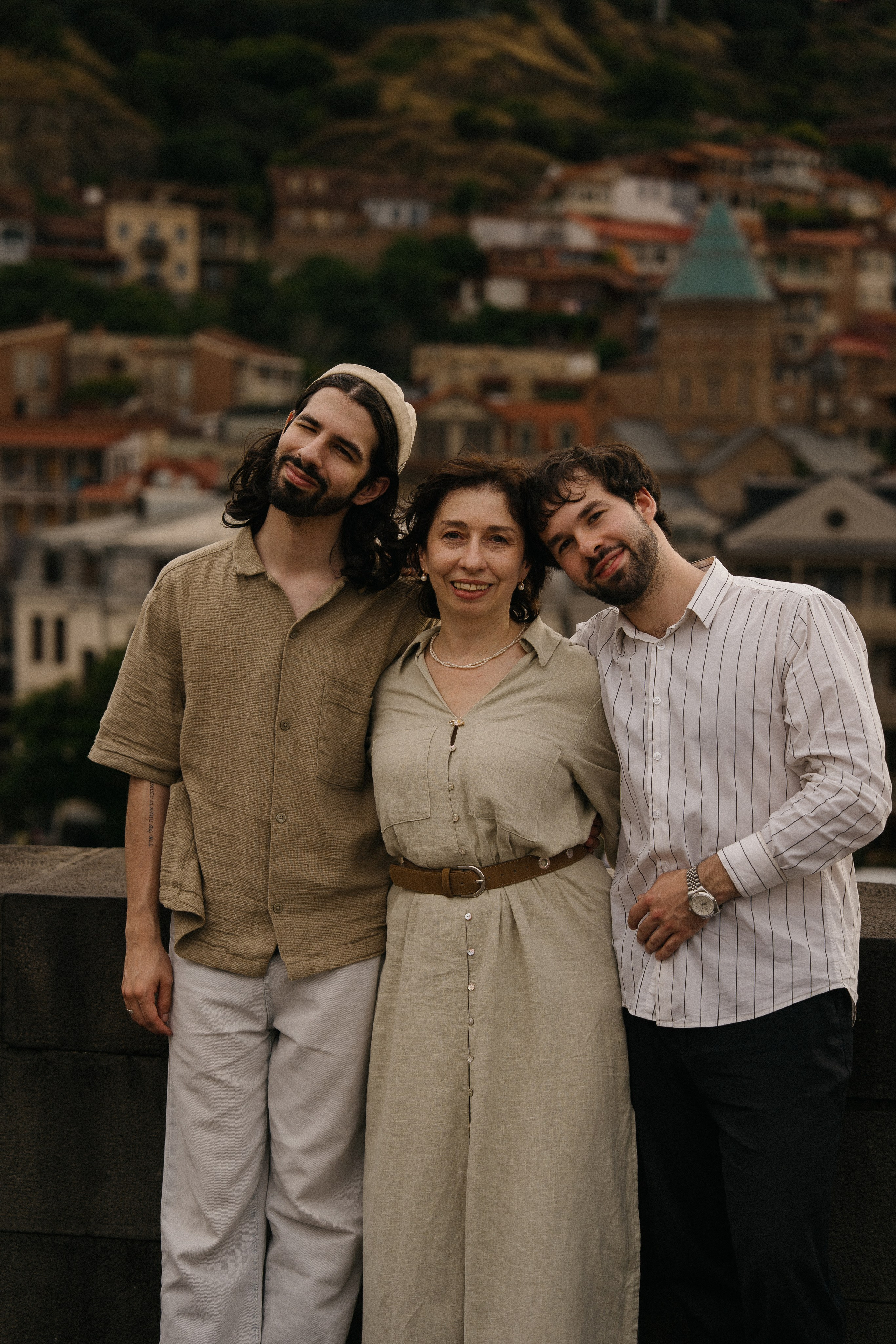 Family portrait. Photographer and travel-blogger Aleksandra Gritsenko