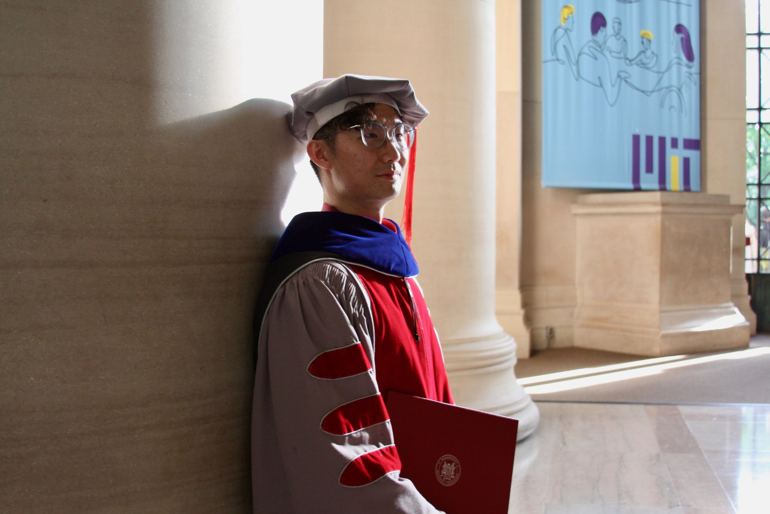 PhD graduation with Elton. Kelly Sang, graduation and portrait photographer in Boston