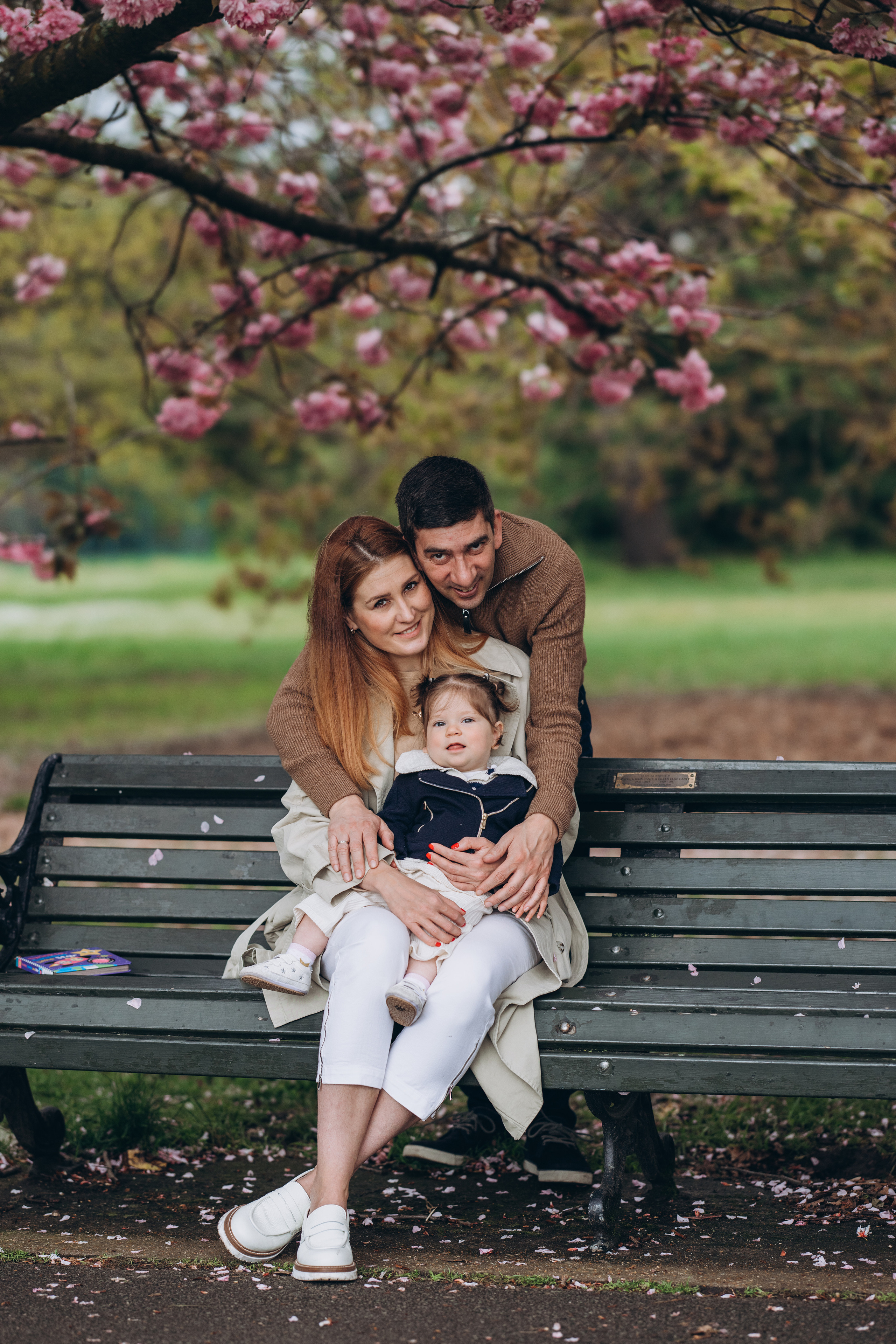 Sofia with parents (Greenwich Park). Anastasia Klink, Photographer in London
