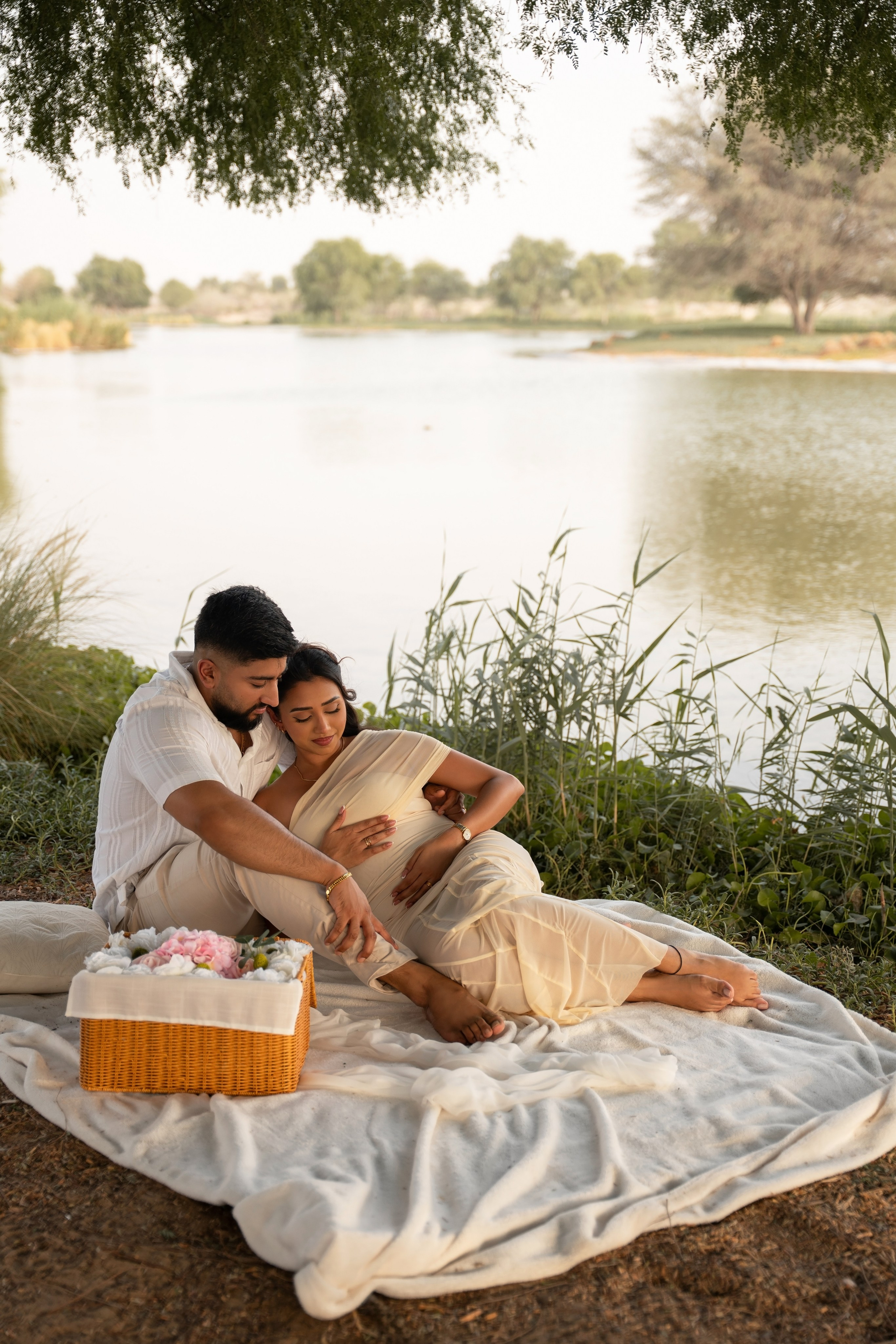 Sunset whispers: Boy or Girl?. Angela Iakovleva — Family Photographer in Dubai