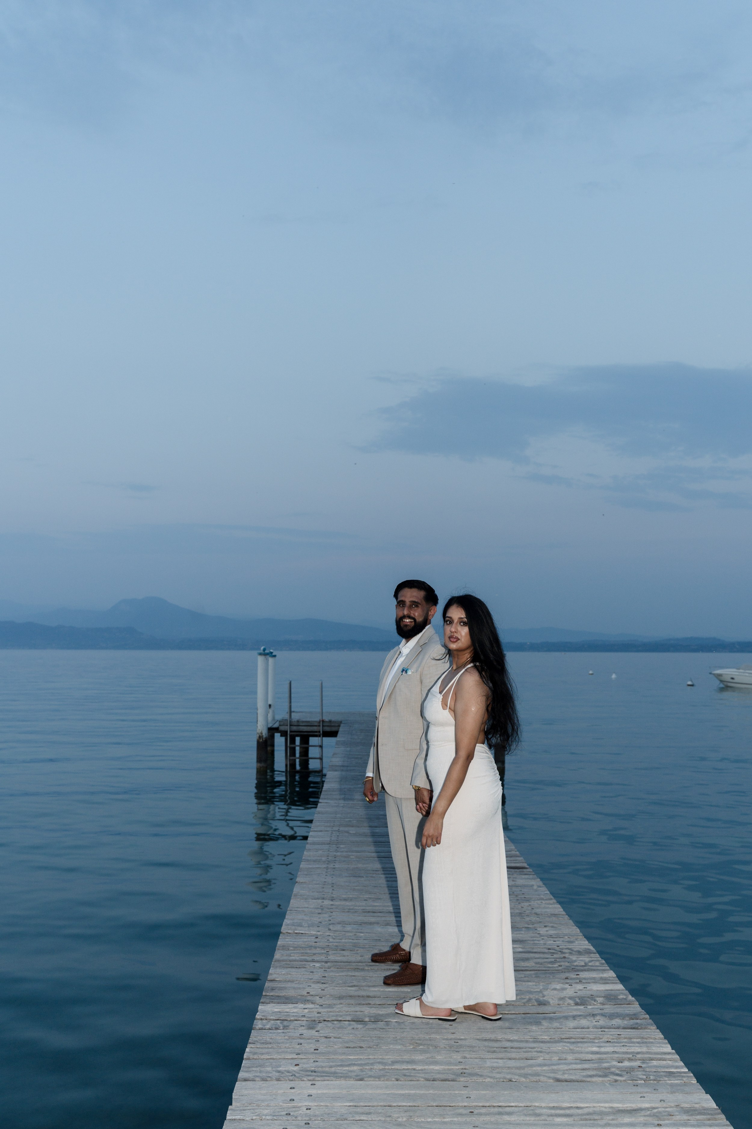 Lake Garda Rooftop Proposal. Lake Como Proposal Photographer | Surprise Proposals & Engagements