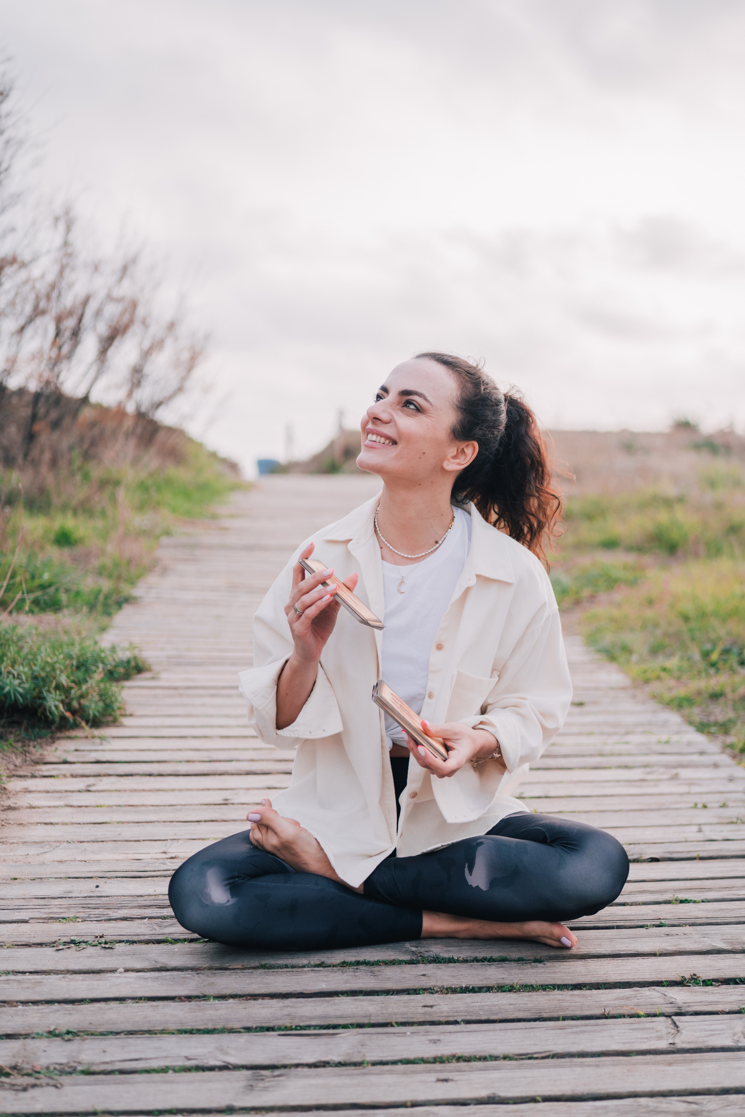 Yoga teacher Lile. Photographer Kristina Dorina