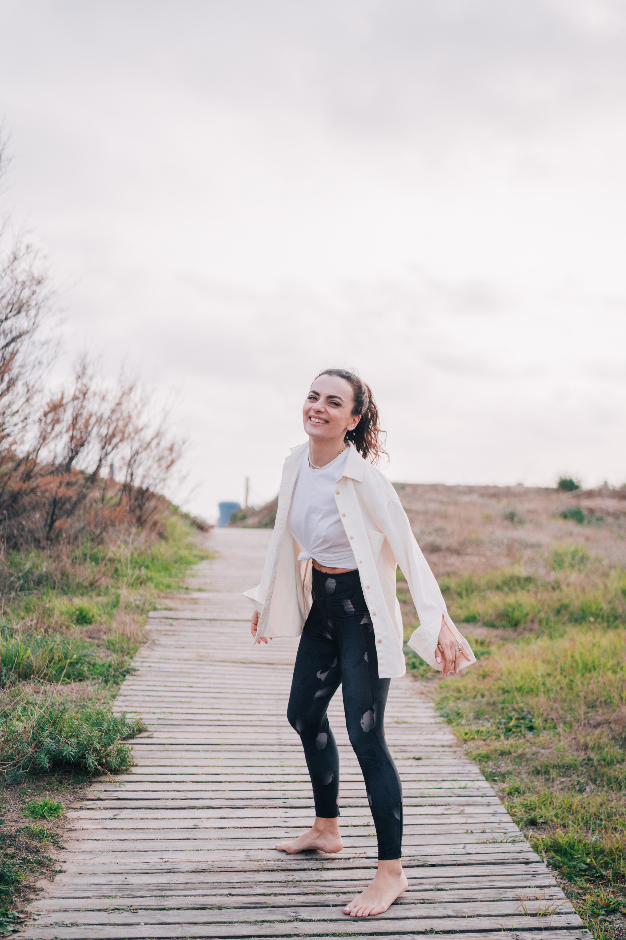 Yoga teacher Lile. Photographer Kristina Dorina