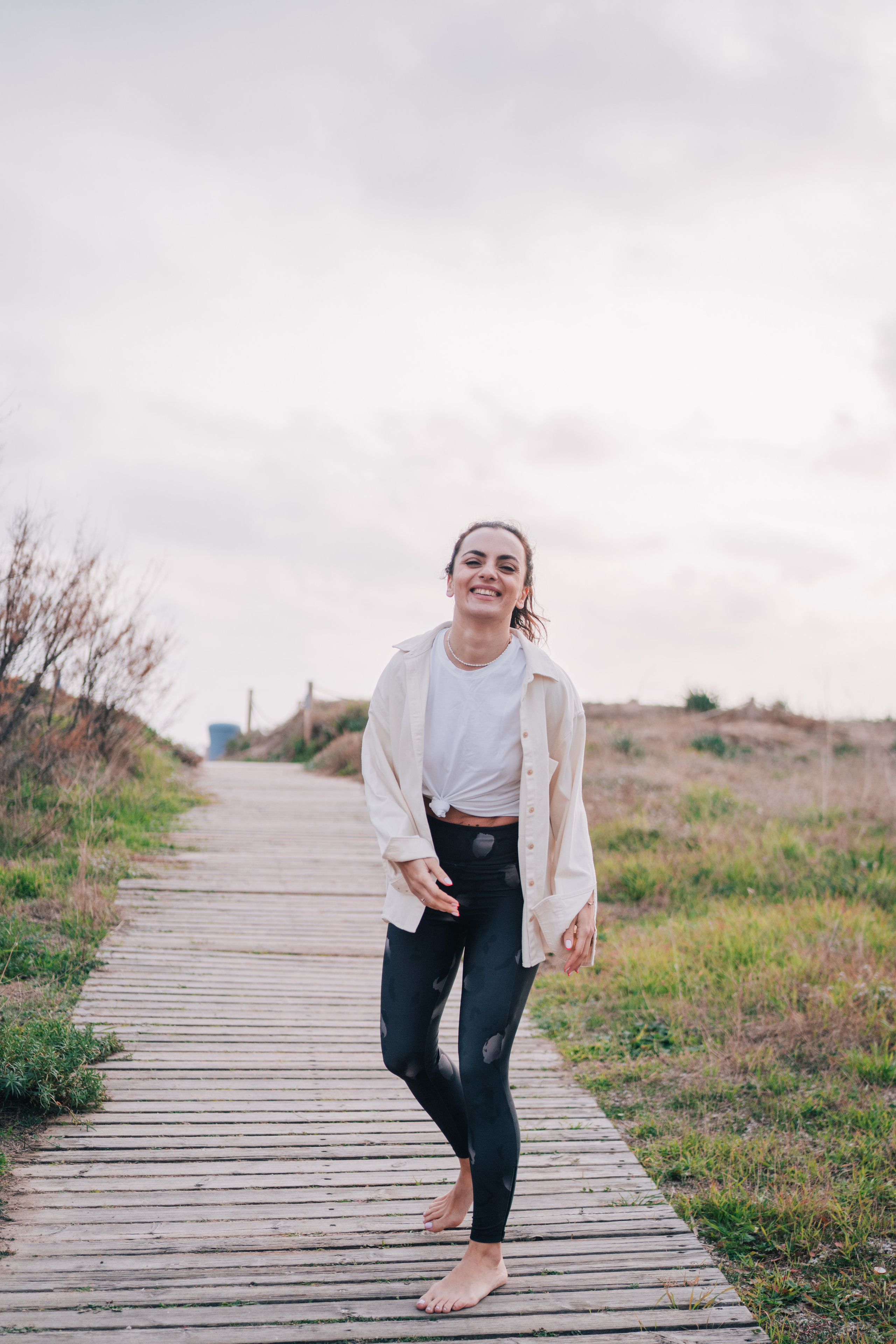 Yoga teacher Lile. Photographer Kristina Dorina