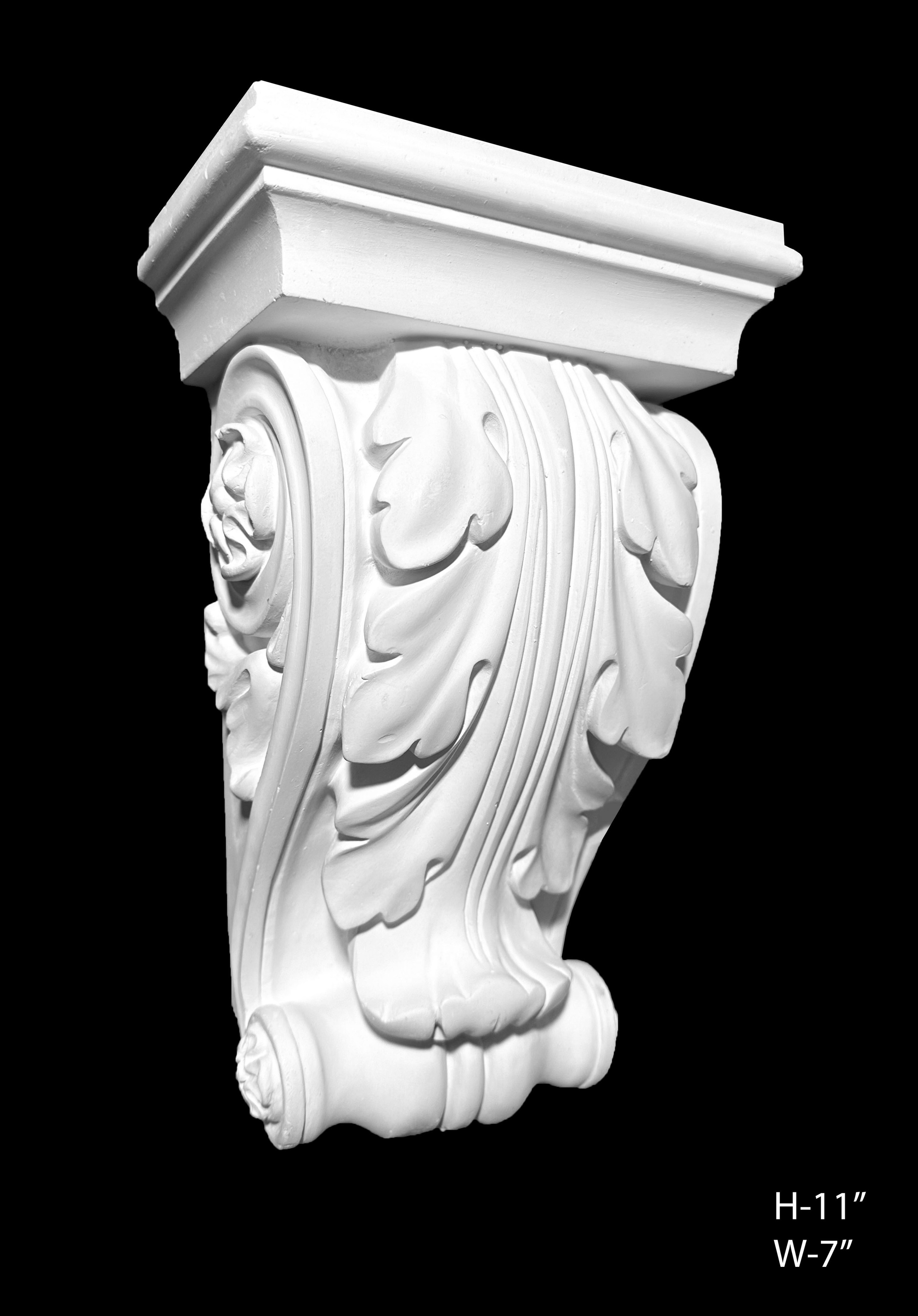 Corbels. Plaster molding