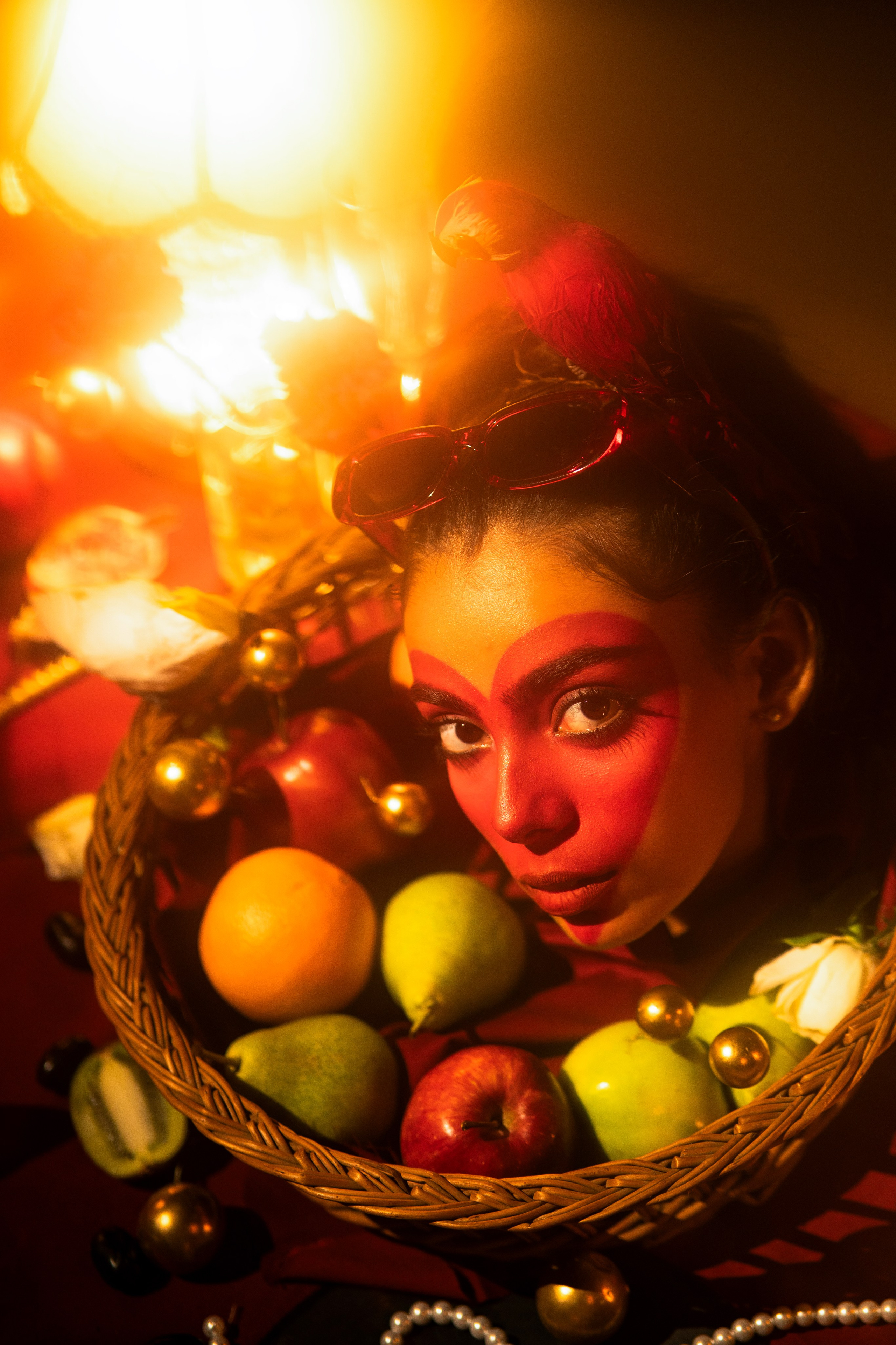 Creative Direction for head in basket Photoshoot