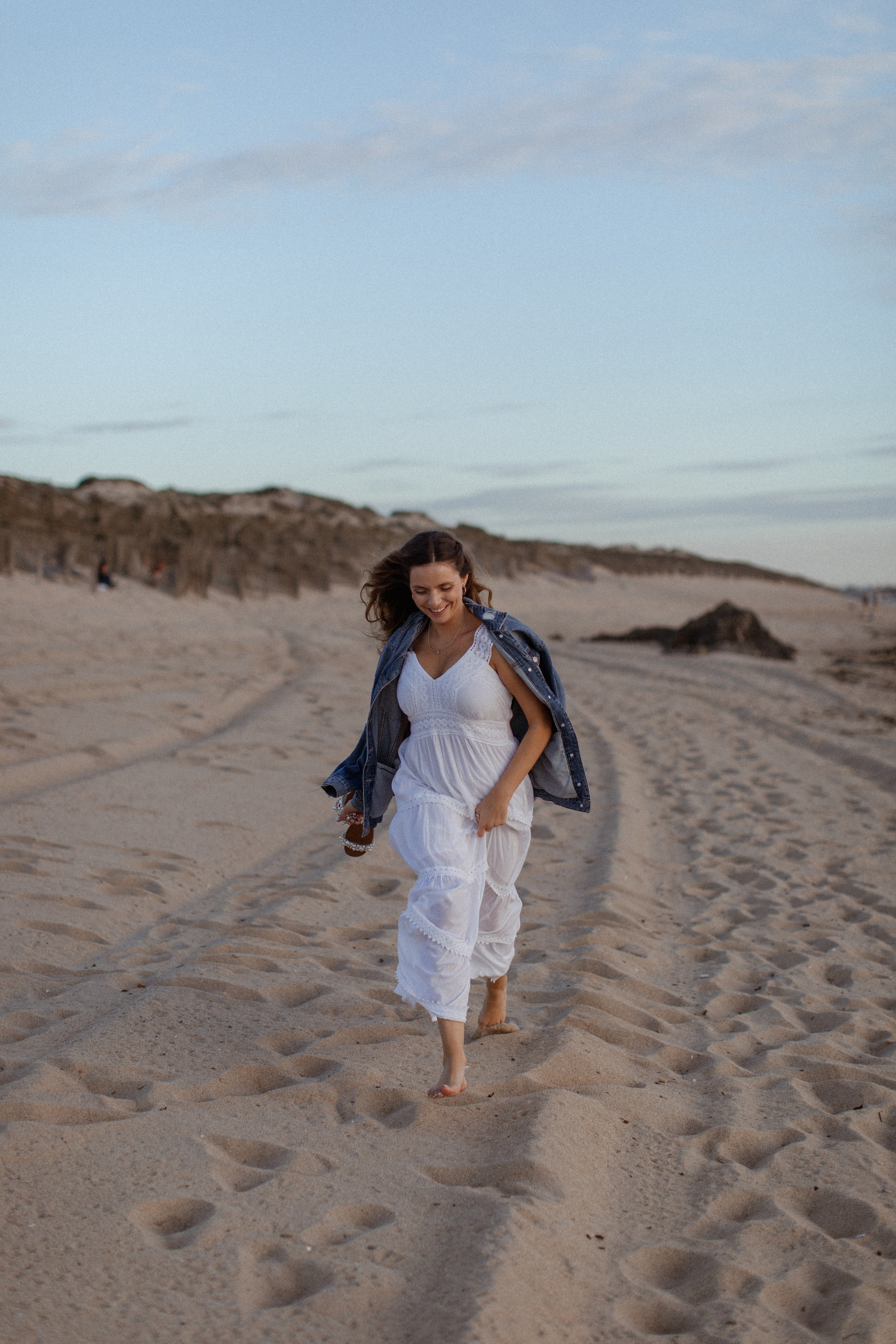 Sunset on the beach. True self