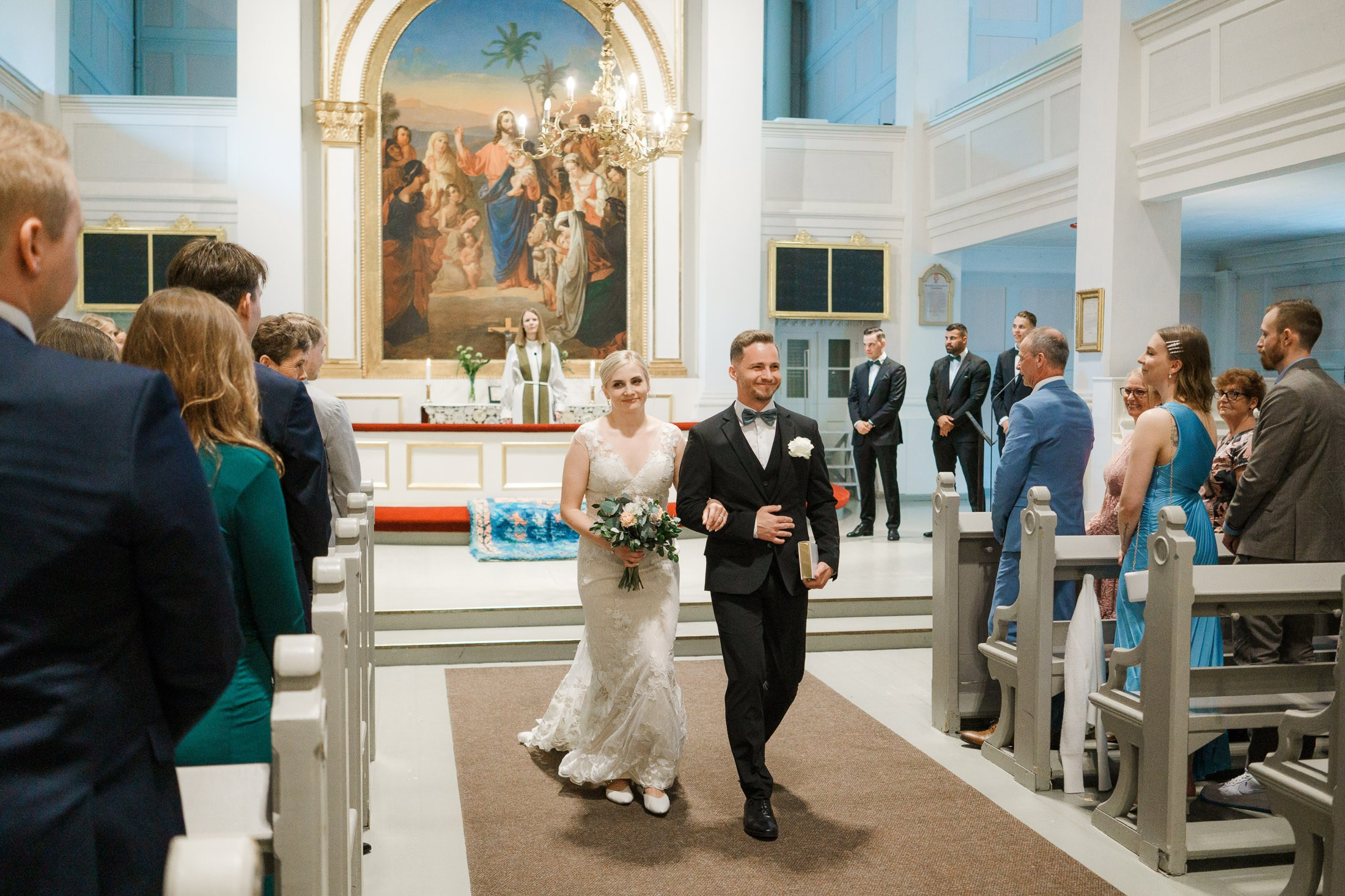 Hääkuvaus Klaus K, Rake-sali ja Helsingin vanha kirkko