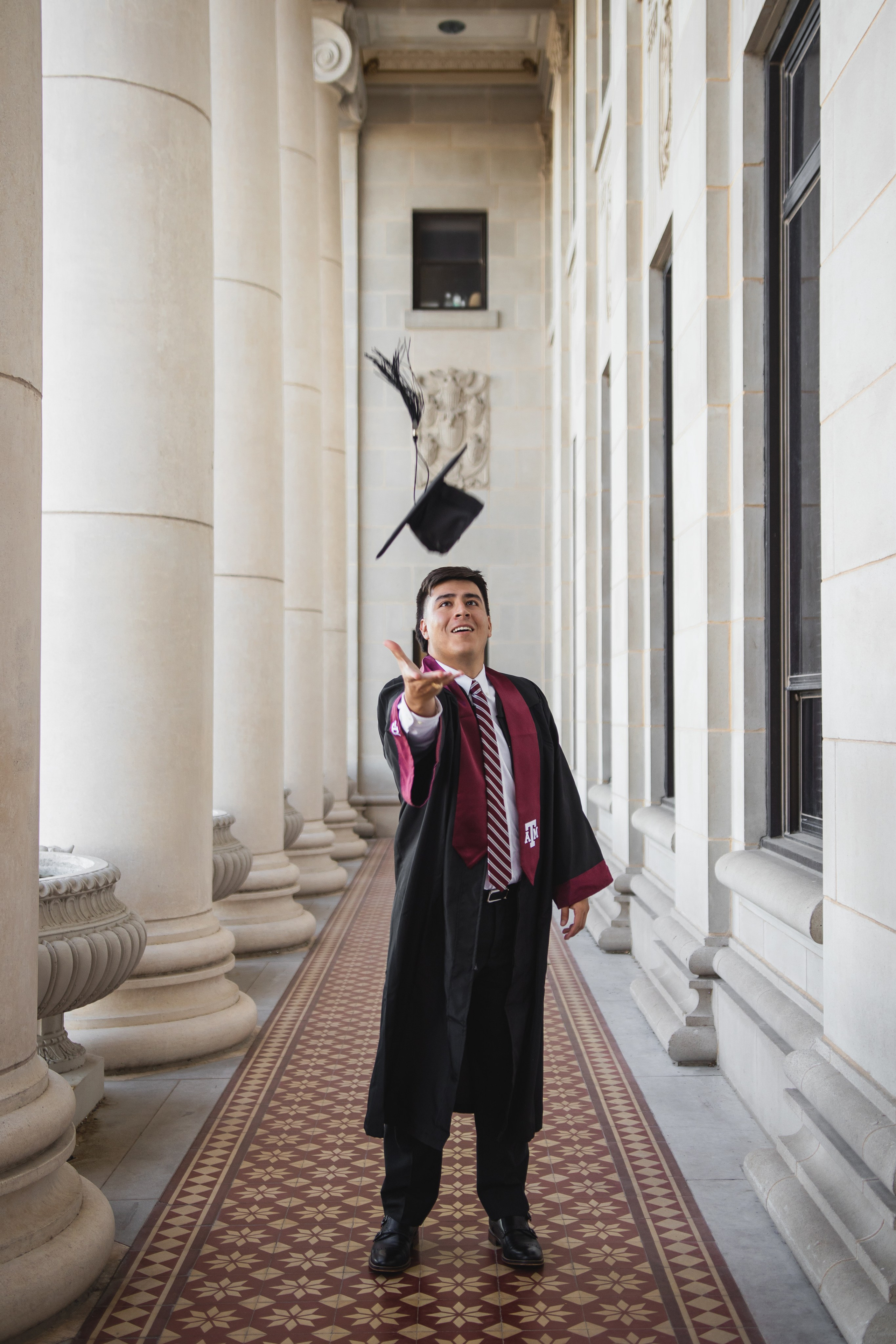 Tristan's senior photoshoot at Texas A&M University