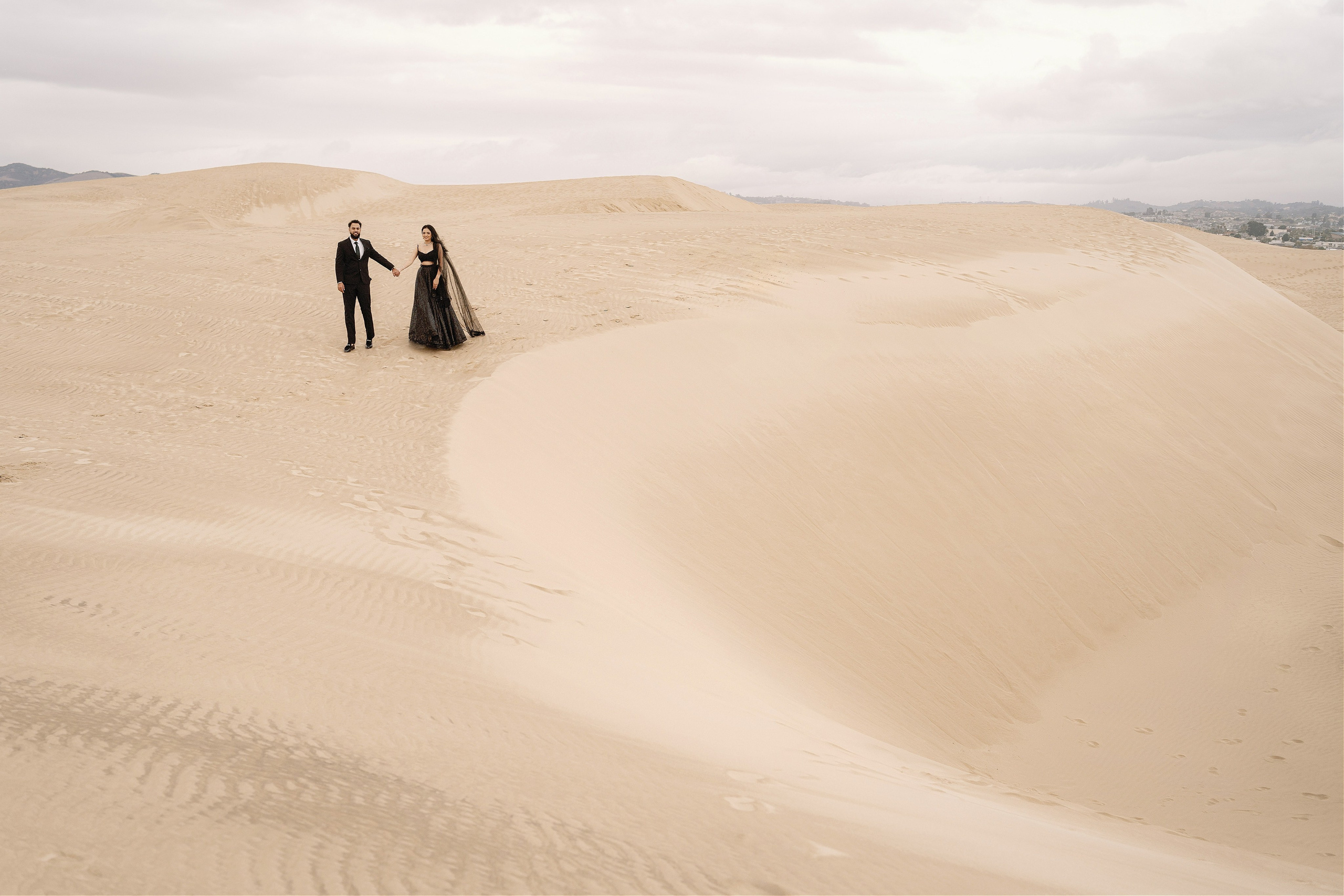 Elopement at Pismo Beach Sand Dunes, California. Wedding Photography & Videography Team in California, Los Angeles, San Francisco, San Diego and Travel