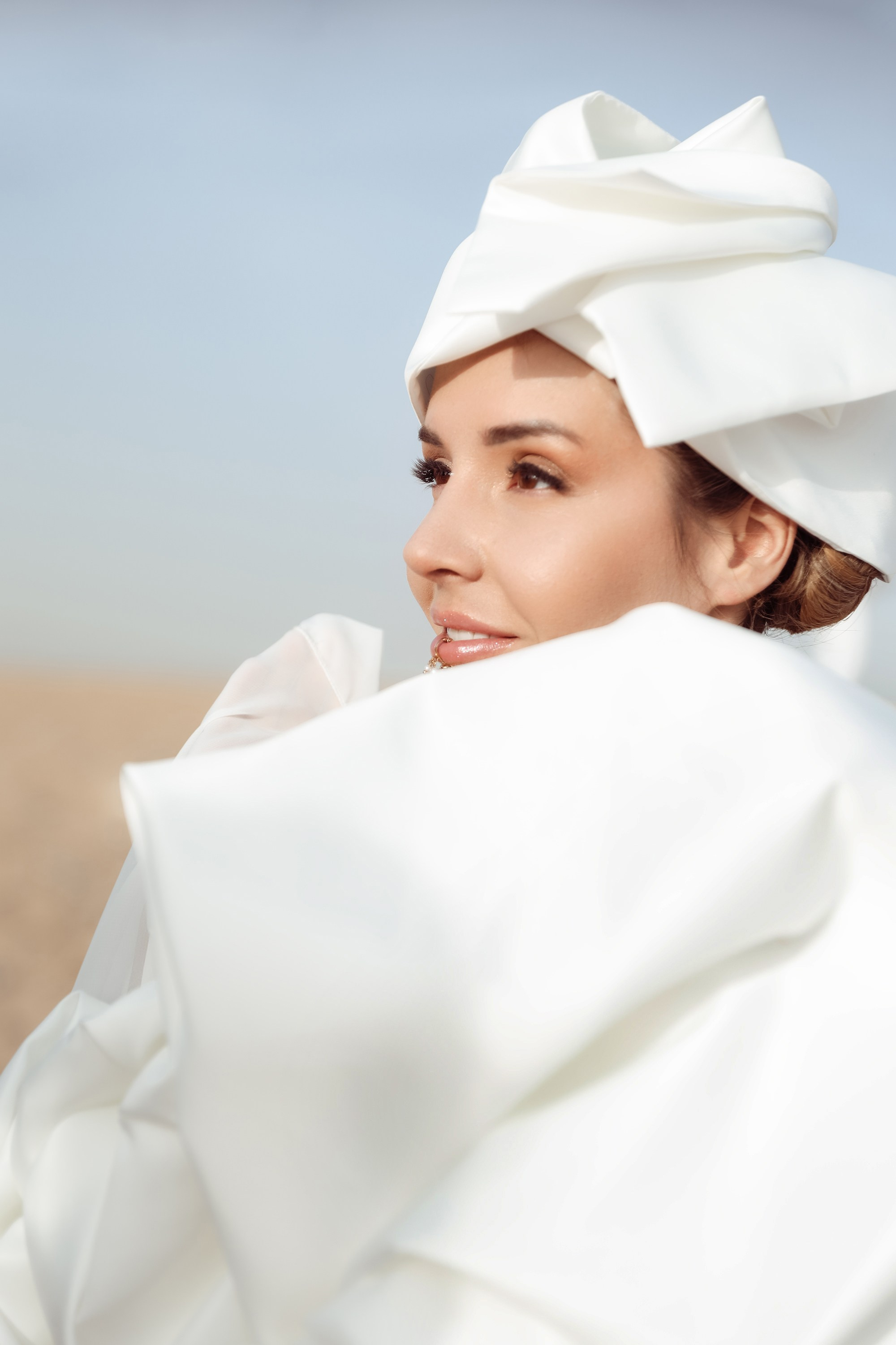 Bride's portrait. Dubai, United Arab Emirates