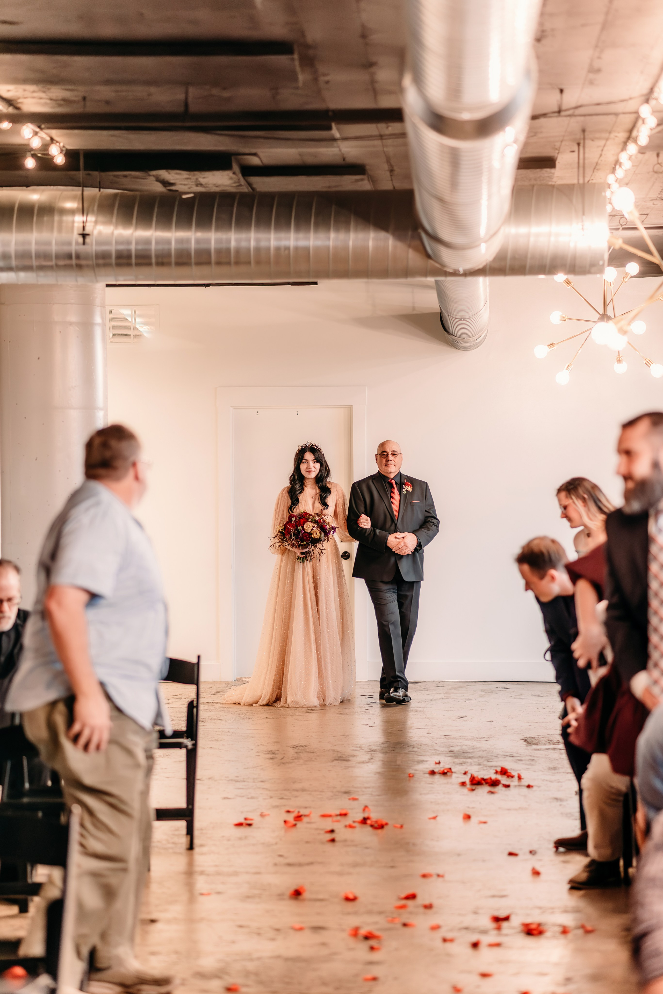 Bold & Dramatic Wedding at The Paper Mill on The Landing | Fort Wayne Wedding Photographer. Alexandria Danielle Photography | Fort Wayne & Indianapolis Wedding Photographer