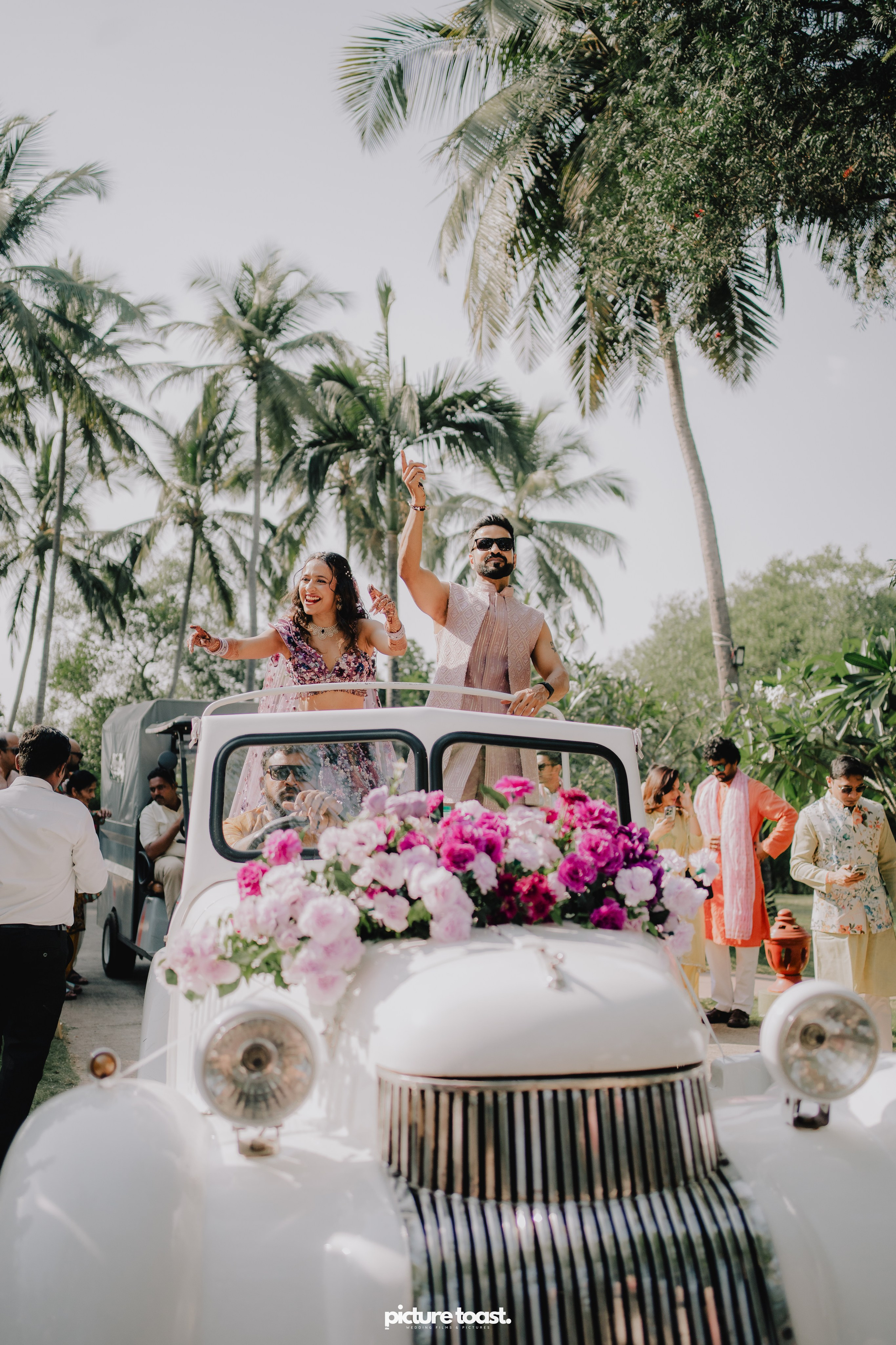 Varamala Ft. Barbie & Aneesh. Fine art Wedding Photographers in India & Canada