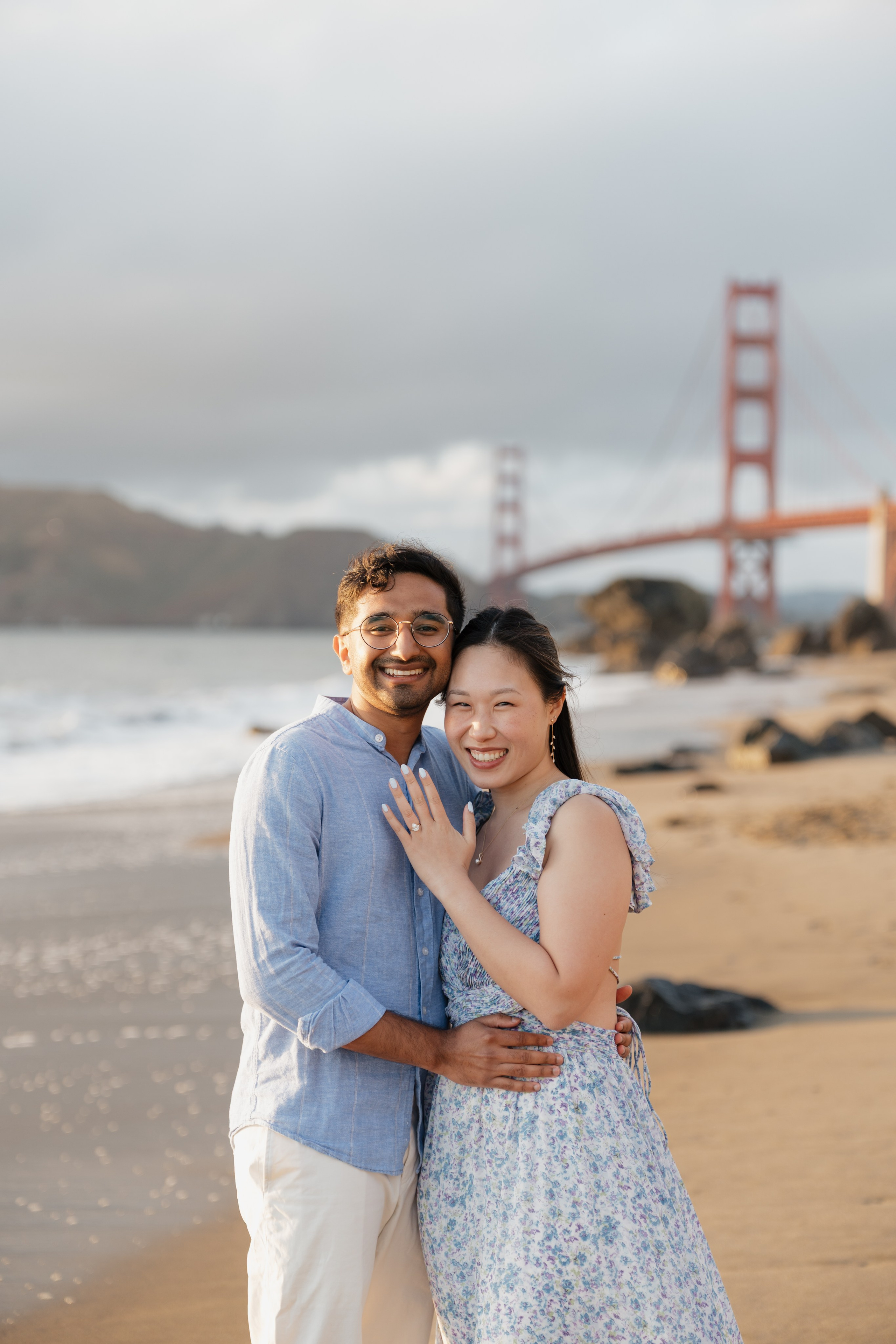 Proposal with golden gate view. Soulo Photography | San Francisco Bay Area Based Photographer