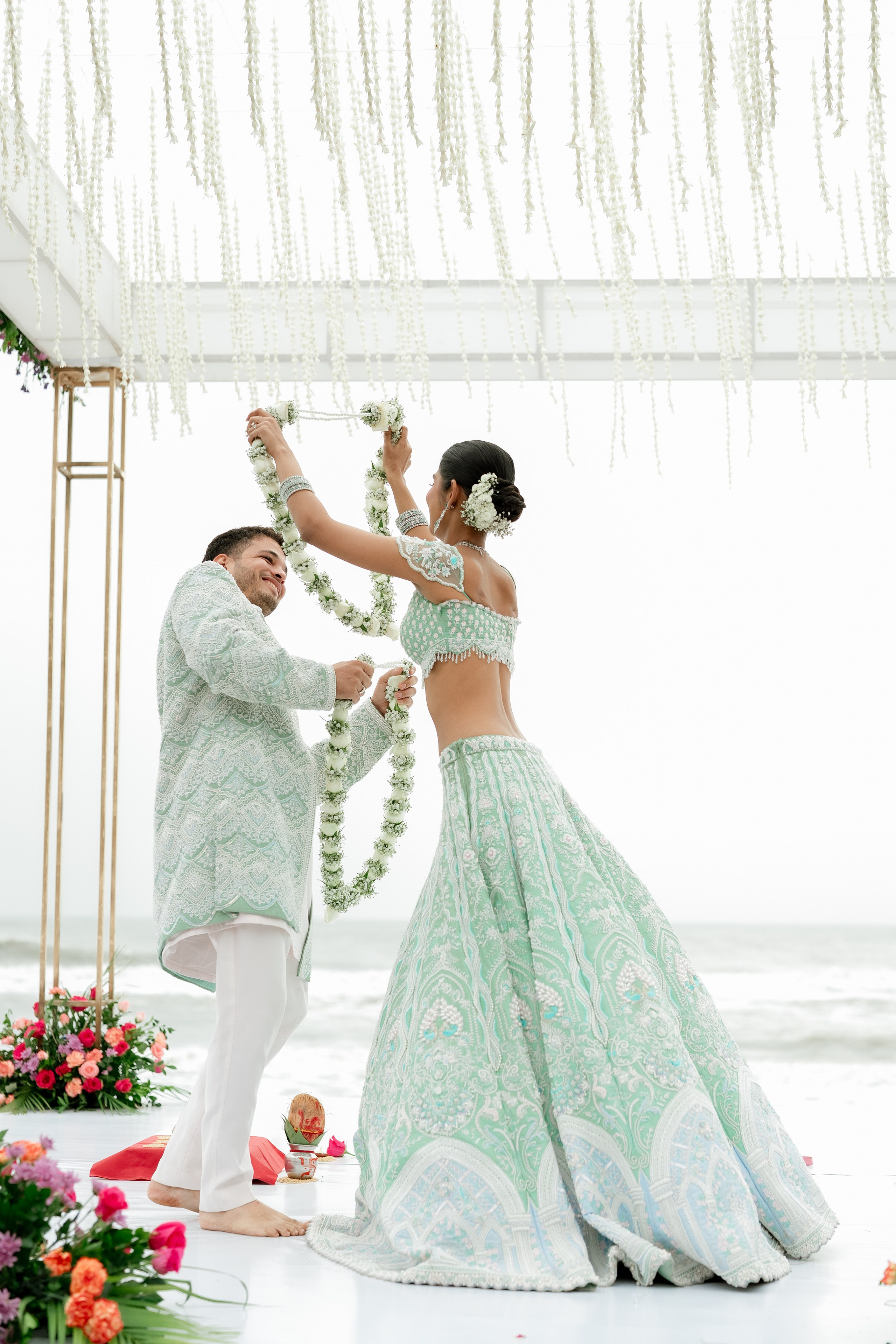 Beach Shaadi! Ft. Aishwarya & Milan. Fine art Wedding Photographers in India & Canada
