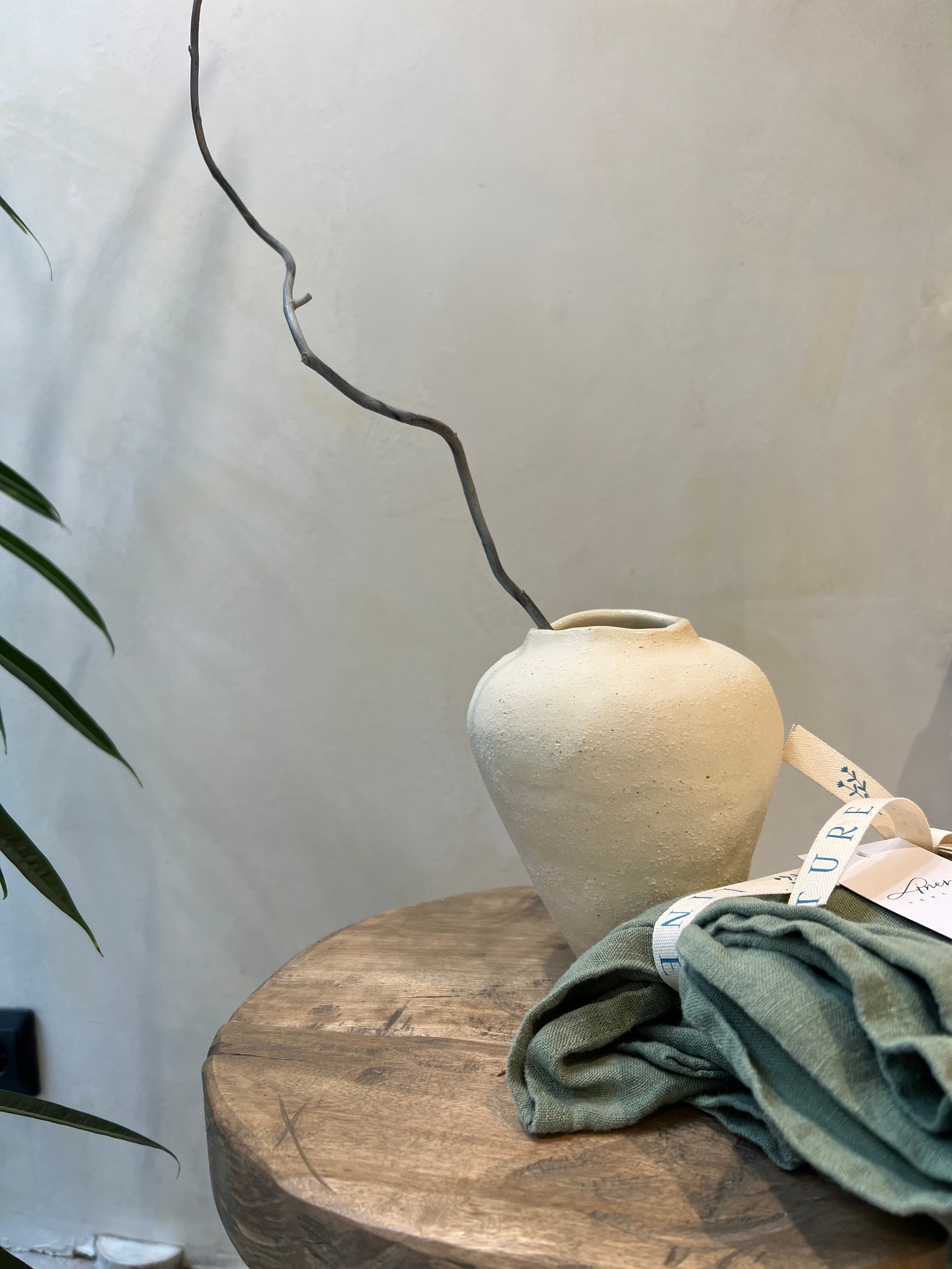 Vase “Daikon”. ReefCeramics, based in Nicosia, is a creative hub where handcrafted ce