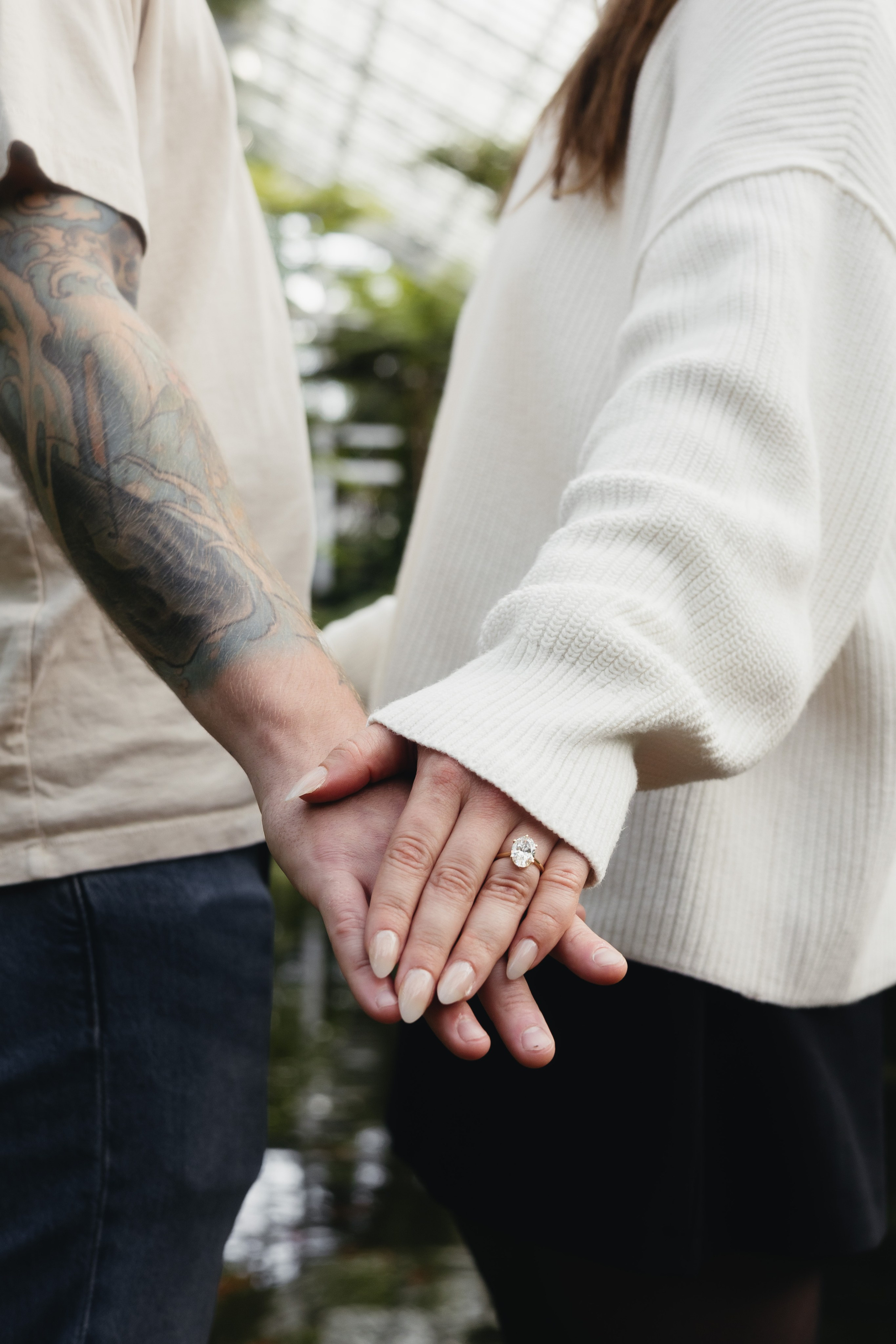 Garfield Conservatory Proposal — Chicago Engagement Photographer