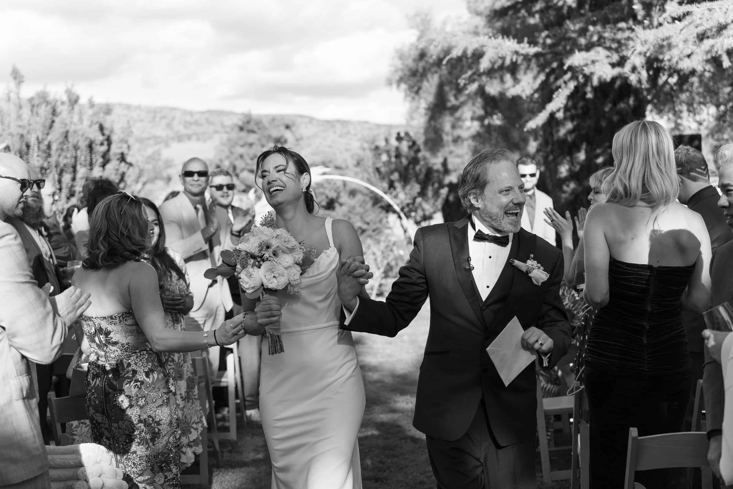 Candid wedding moments during elegant Napa Valley wedding