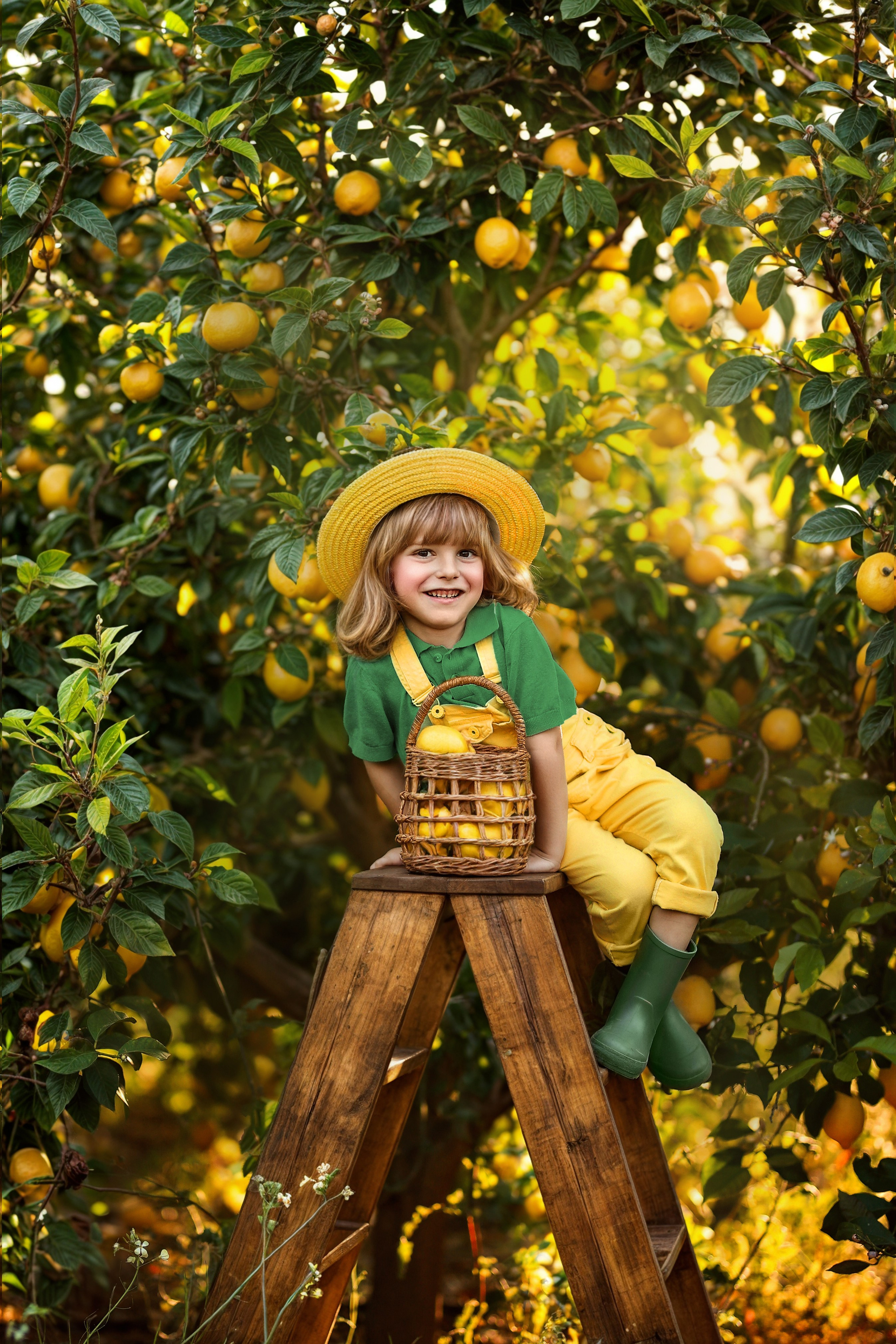Фотосессия в лимонах. Фотограф в Турции, Анталии, Кемере, Белеке, Сиде, Каше, Калкане, Фетхие