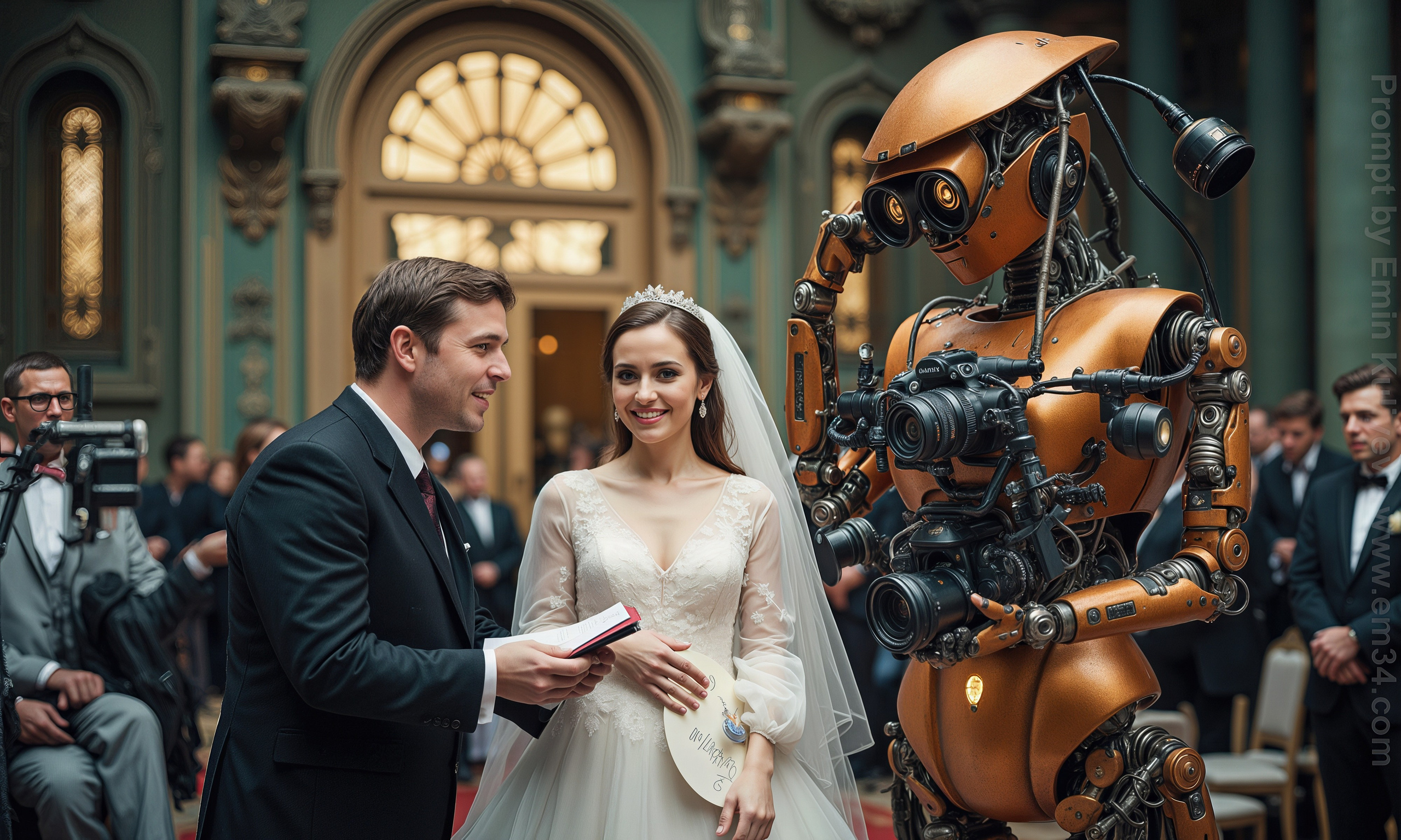 About robots world and not only — created these images in ComfyUI. Emin Kuliyev — Award-Winning Wedding Photojournalist NYC & USA | Best Wedding Photographer Known for Candid, Timeless Moments