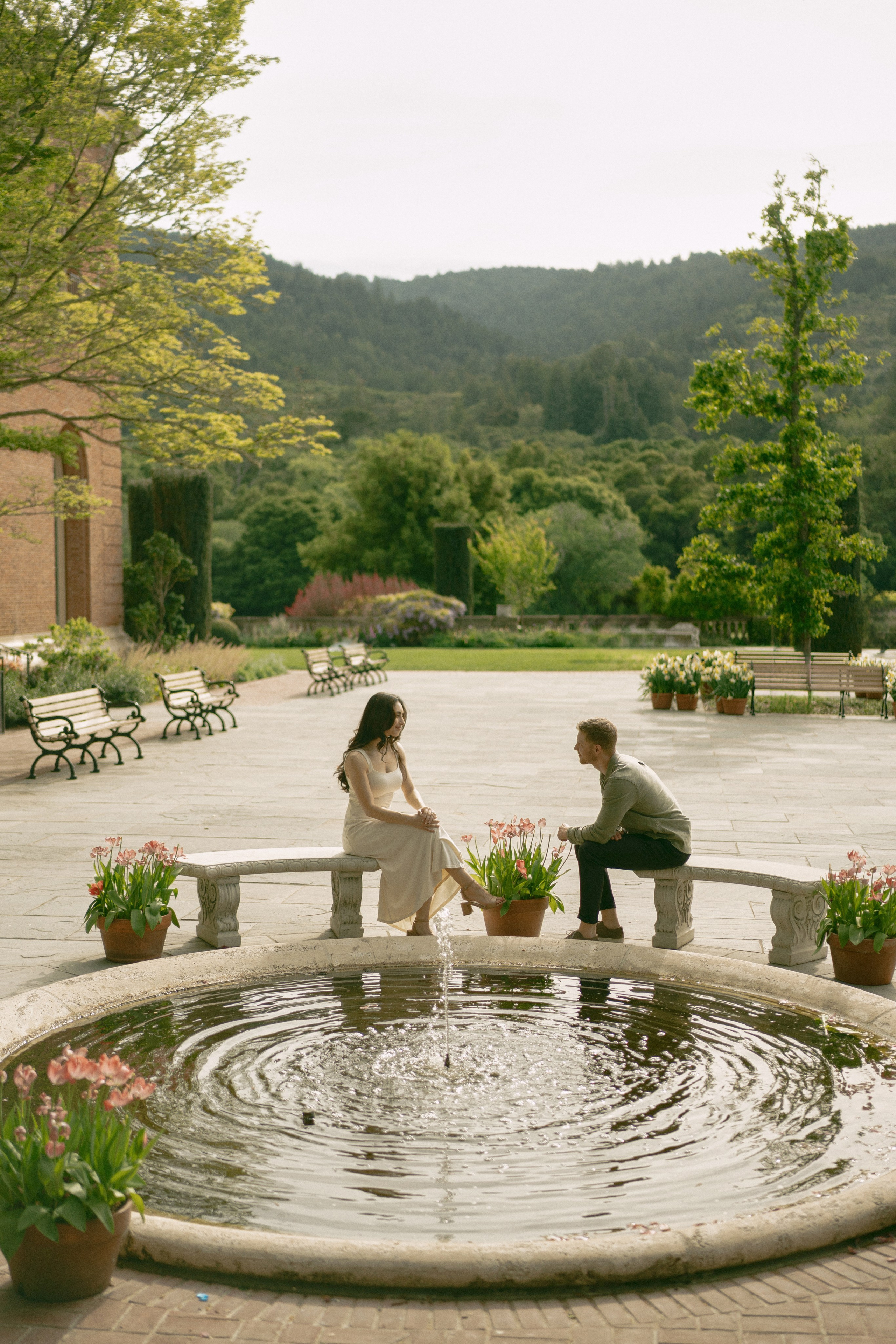 Engagement at Filoli Historic House & World-Class Garden. Wedding Photography & Videography Team in California, Los Angeles, San Francisco, San Diego and Travel