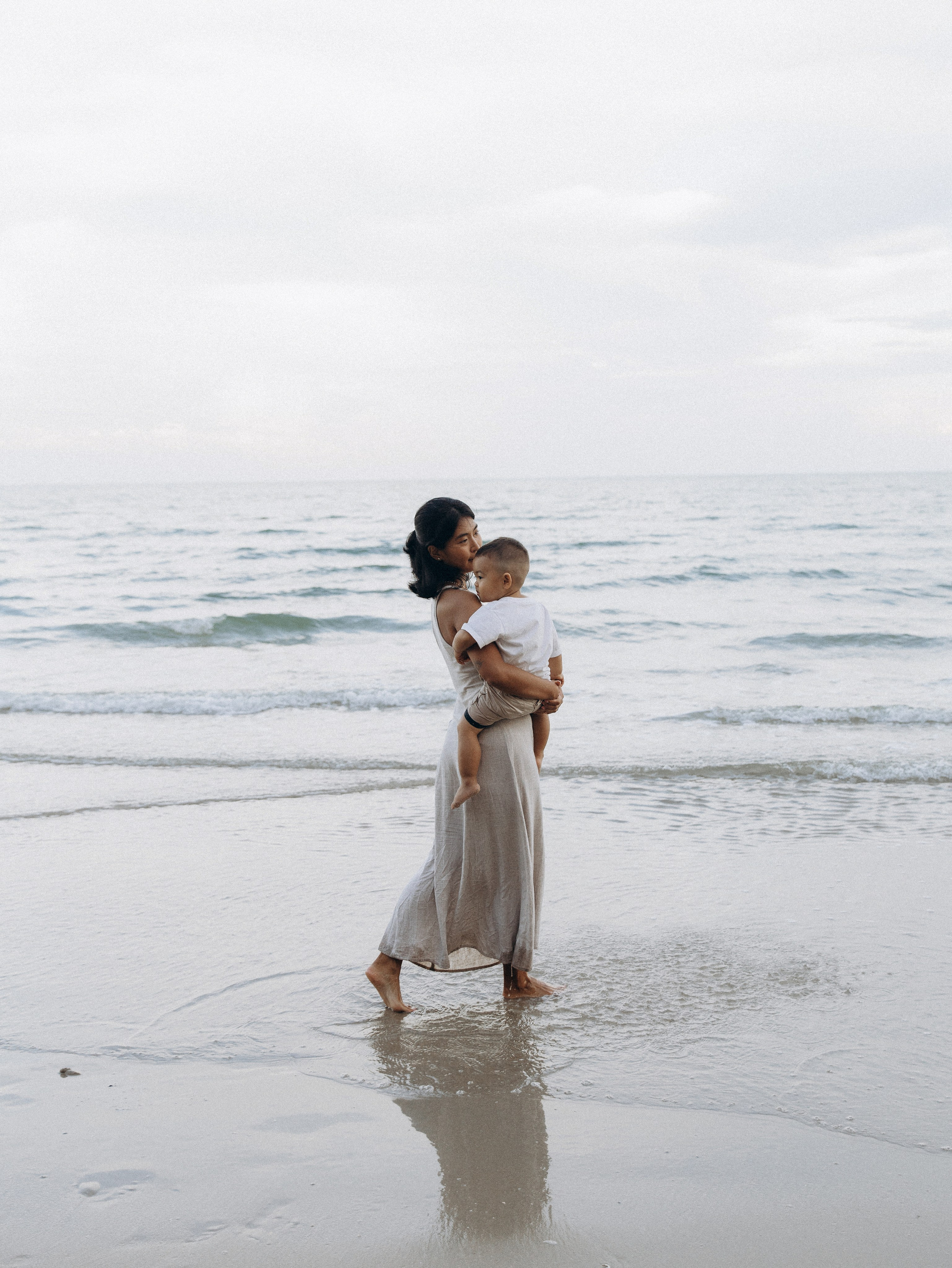 At the beach. Family and wedding photographer in Bangkok, Thailand