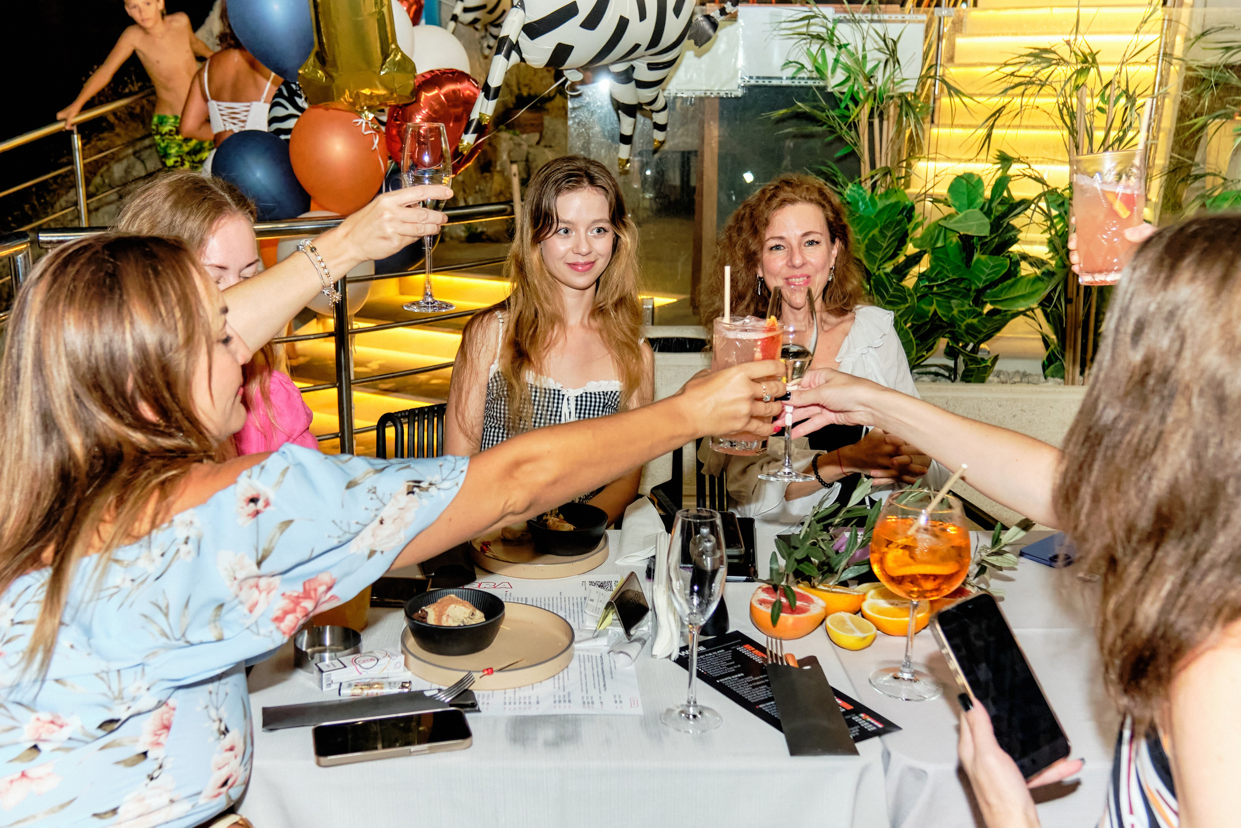 Photo report from the Zebra Restaurant’s birthday celebration. Becici, Montenegro. Photographer, photo artist Alena Novgorodtseva