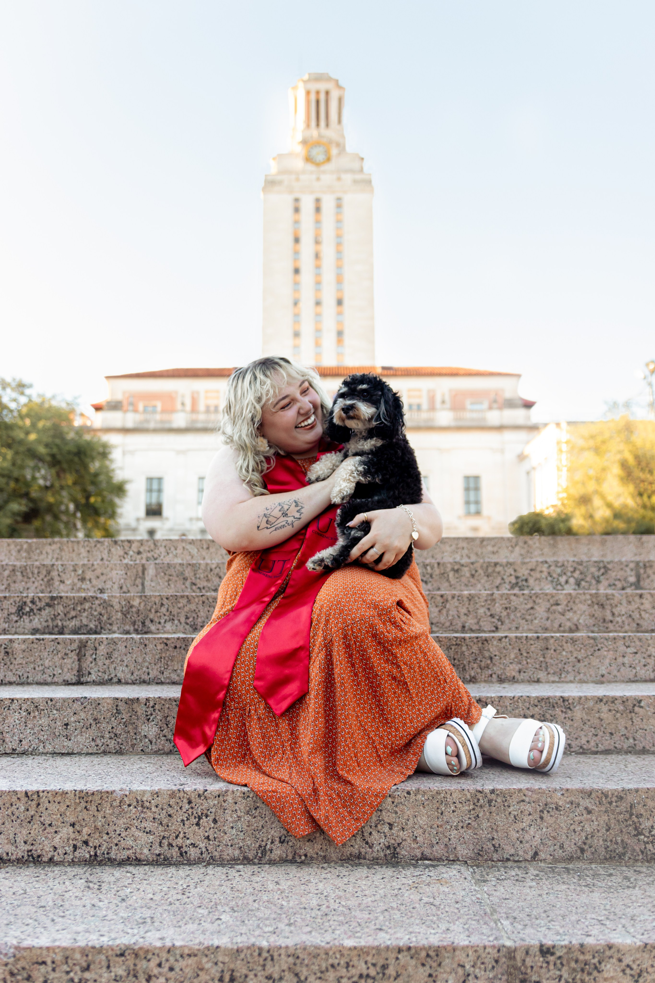Sarah's senior photoshoot at the University of Texas Austin