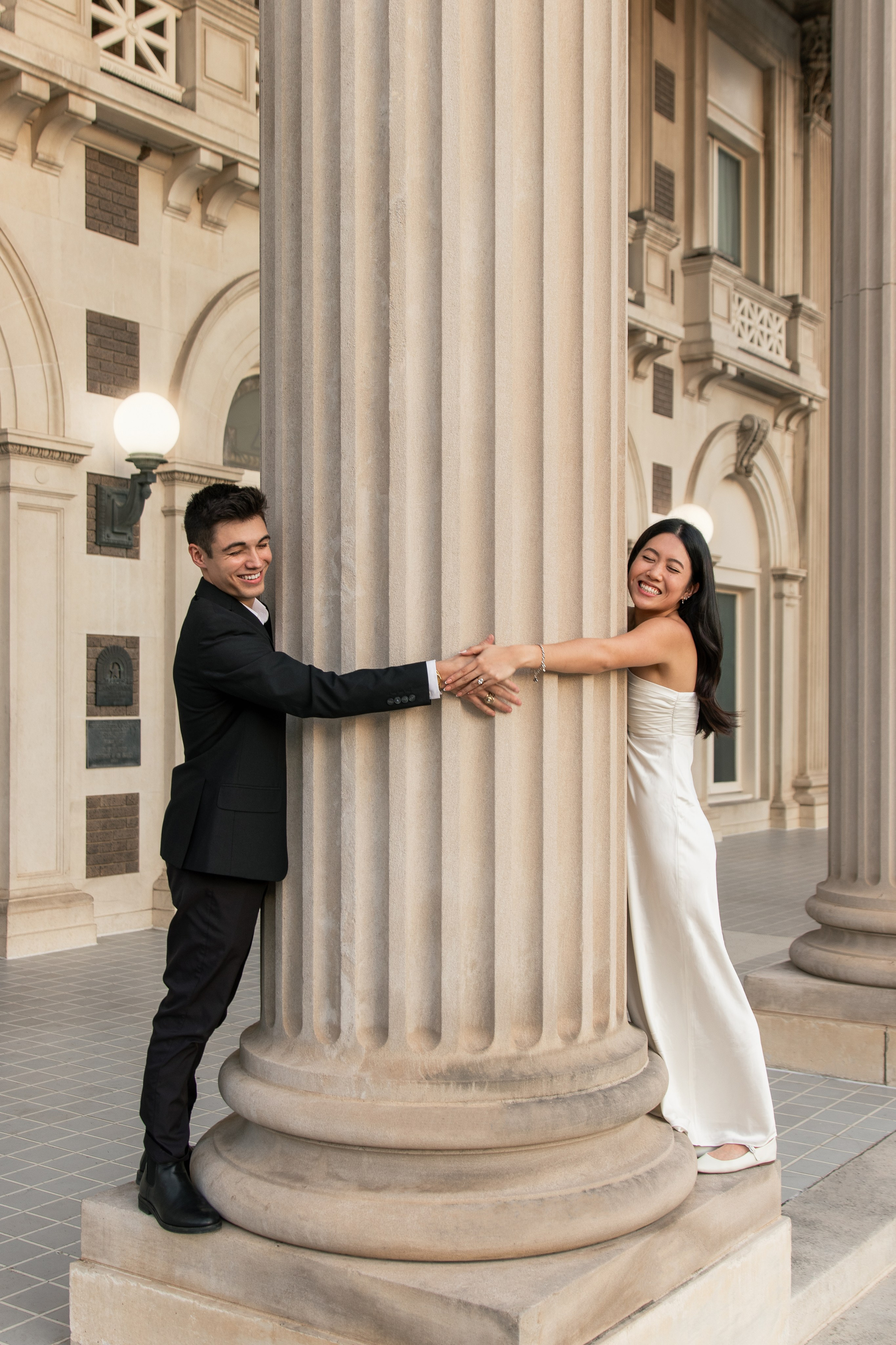 Kelly & Alex’s engagement photoshoot in Downtown Dallas