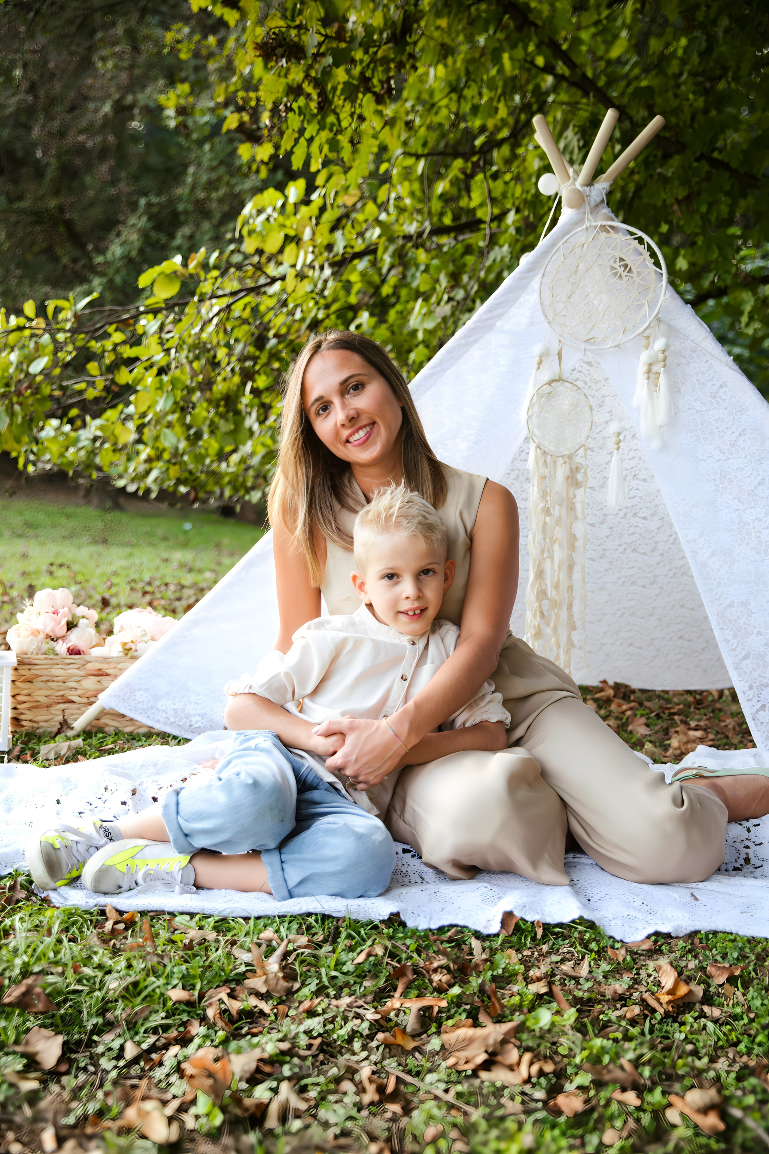 Maggie e la sua bellissima famiglia. Luci e Capricci Photography