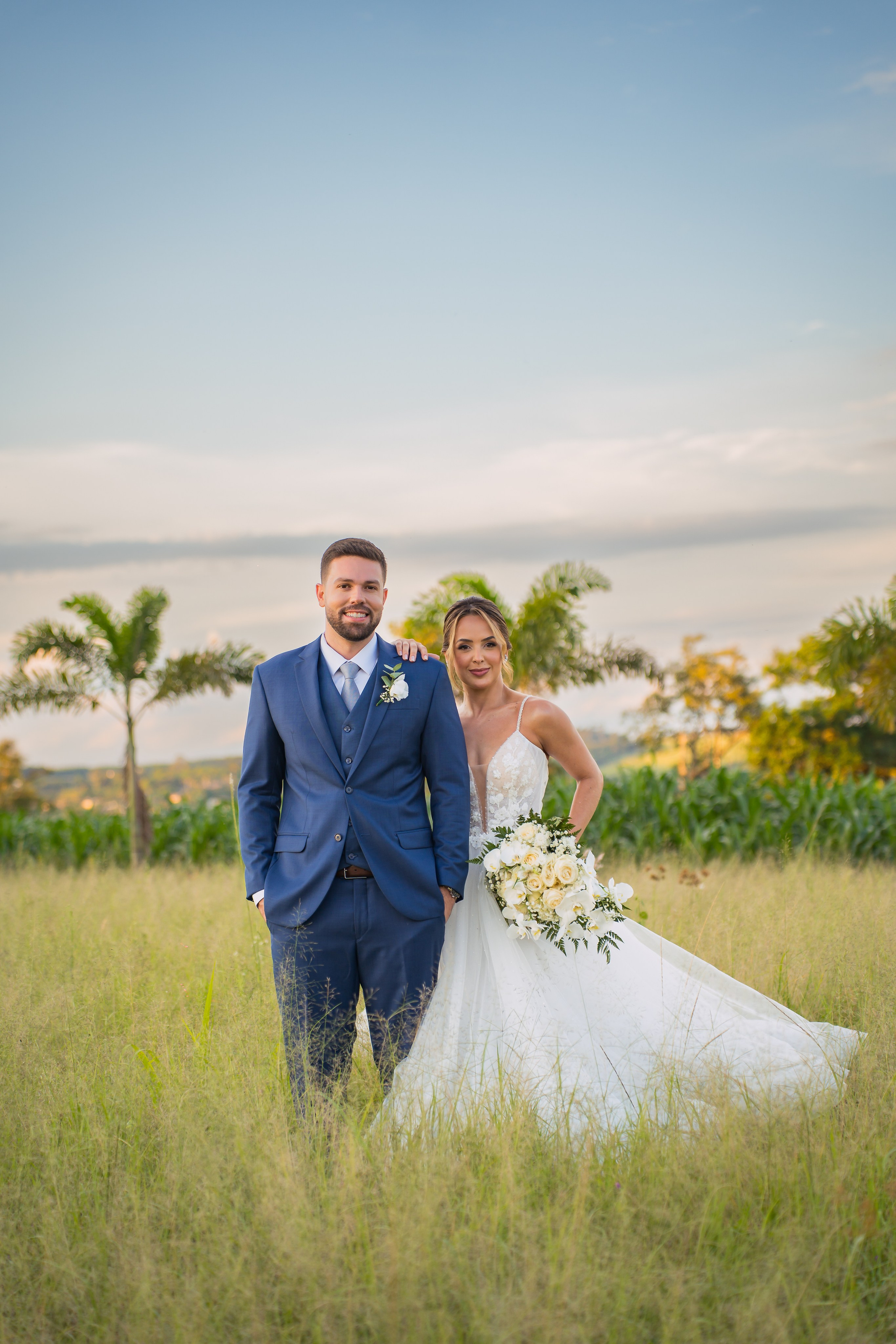 História de Aline & Gabriel. O Casal Dos Noivos