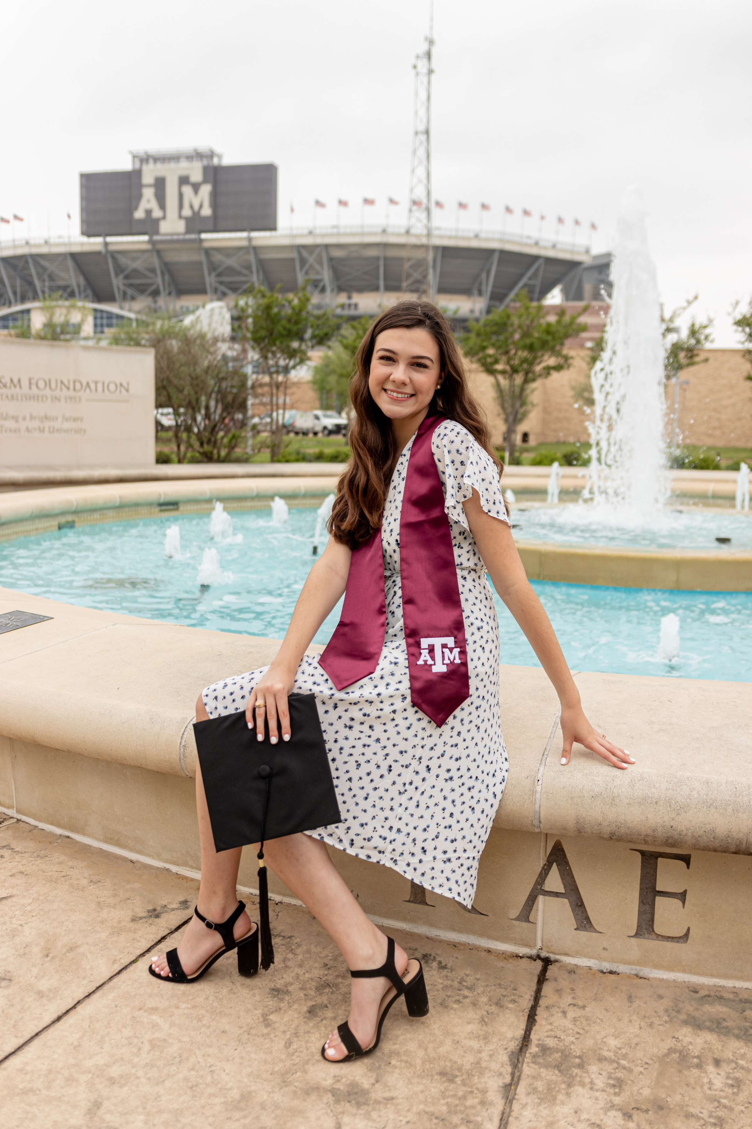 Lauren’s graduation photoshoot at Texas A&M University