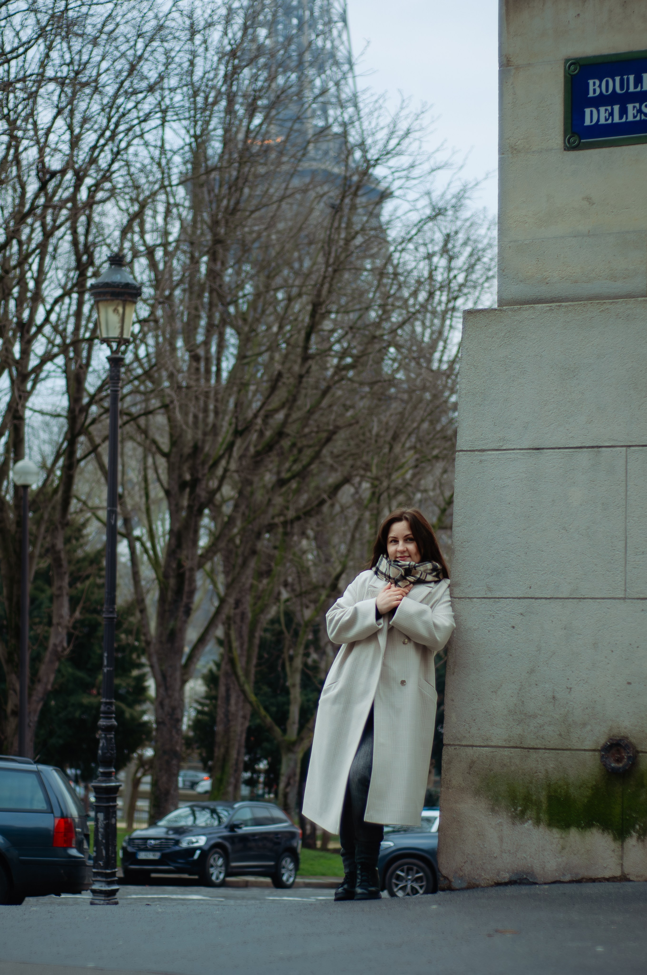 Зимняя фотосессия у Эйфелевой башни. Фотограф в Париже Полина Осипова