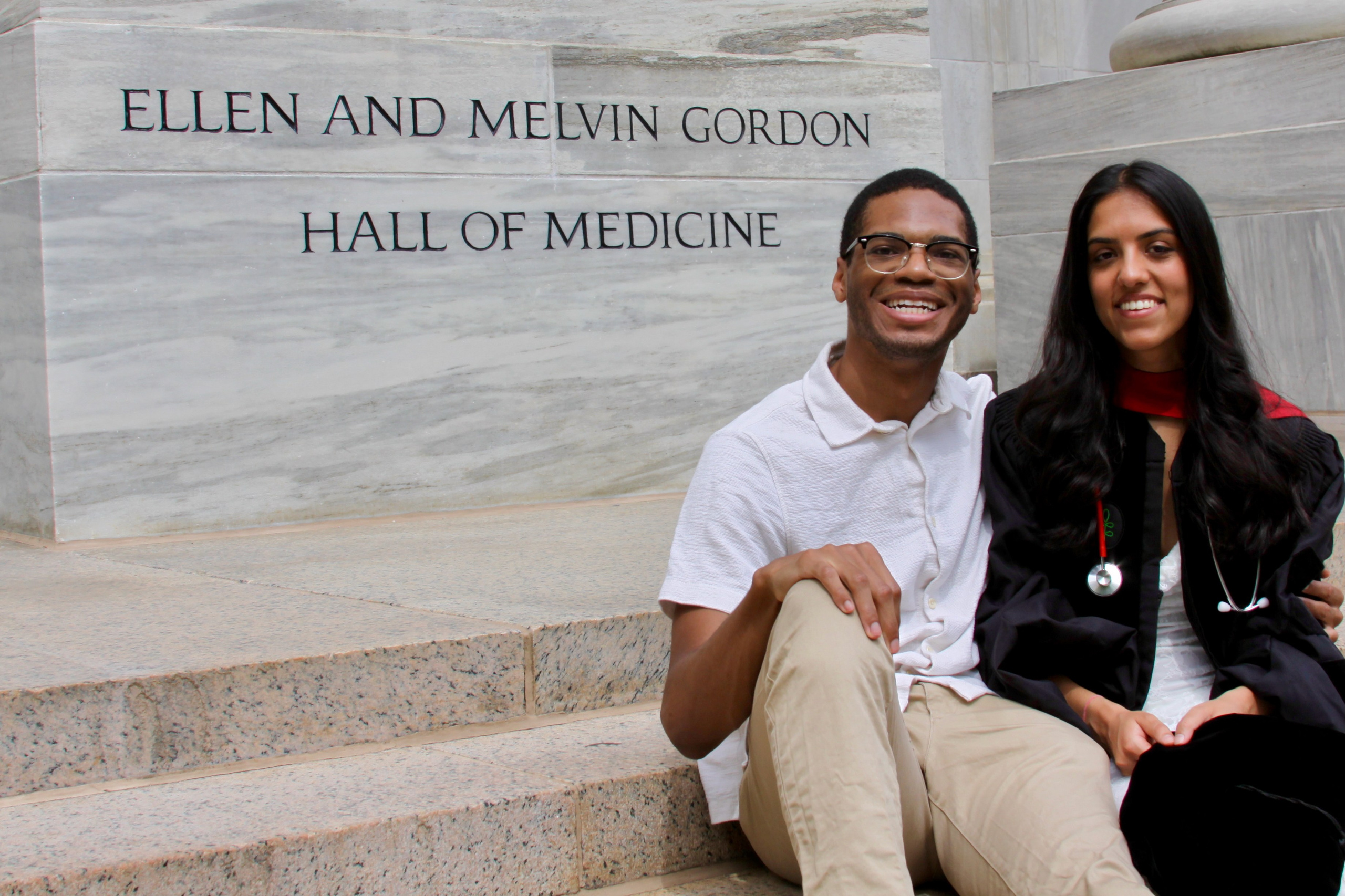 MD graduation with Ruhi. Kelly Sang, graduation and portrait photographer in Boston