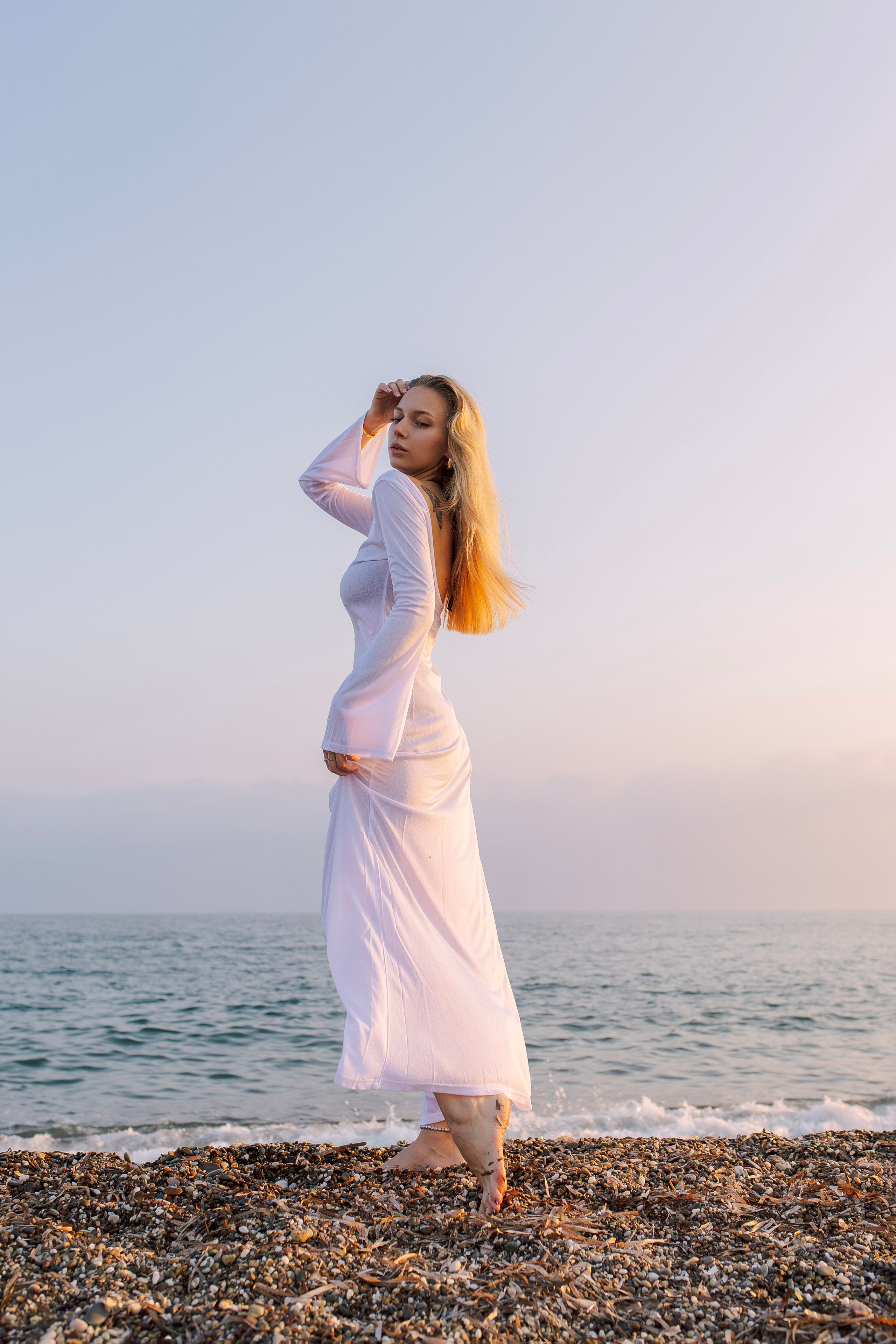 Sunset. Individual photo session on the beach in Side…. Professional Photographer in Alanya, Side, Belek | Alsu Develi  Wedding, Family and portrait photo sessions